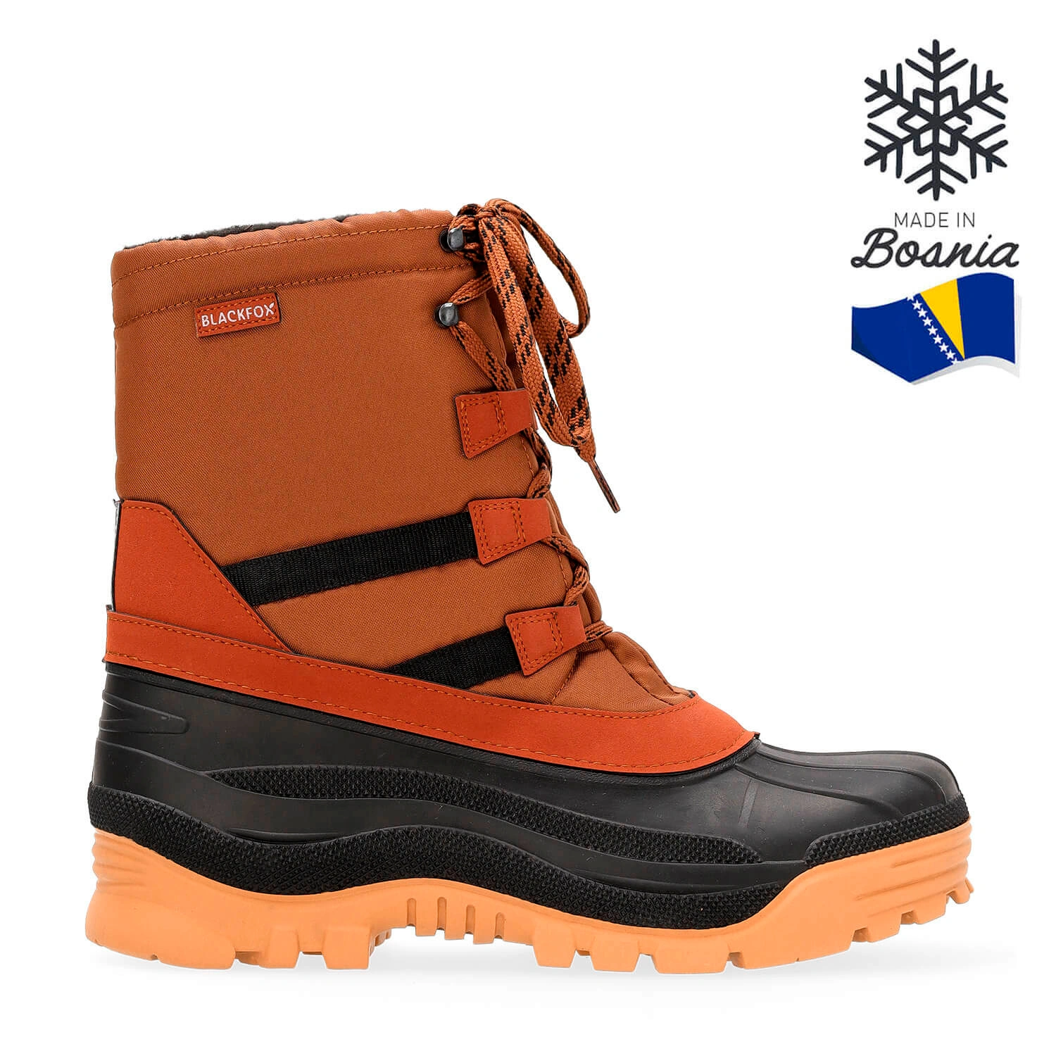 Halbstiefel »Yukon«, Gr. 46, blau, braun