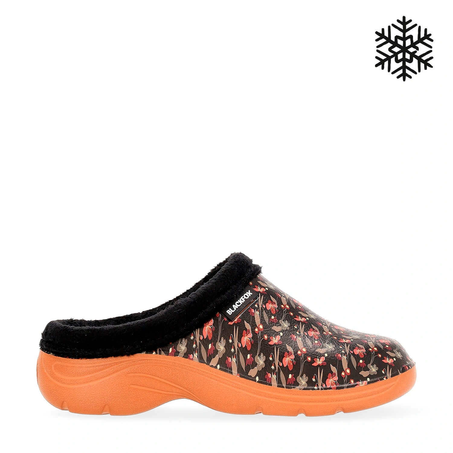 Clogs » Winter Soane«, Gr. 36, gefüttert, anthrazit, mit muster