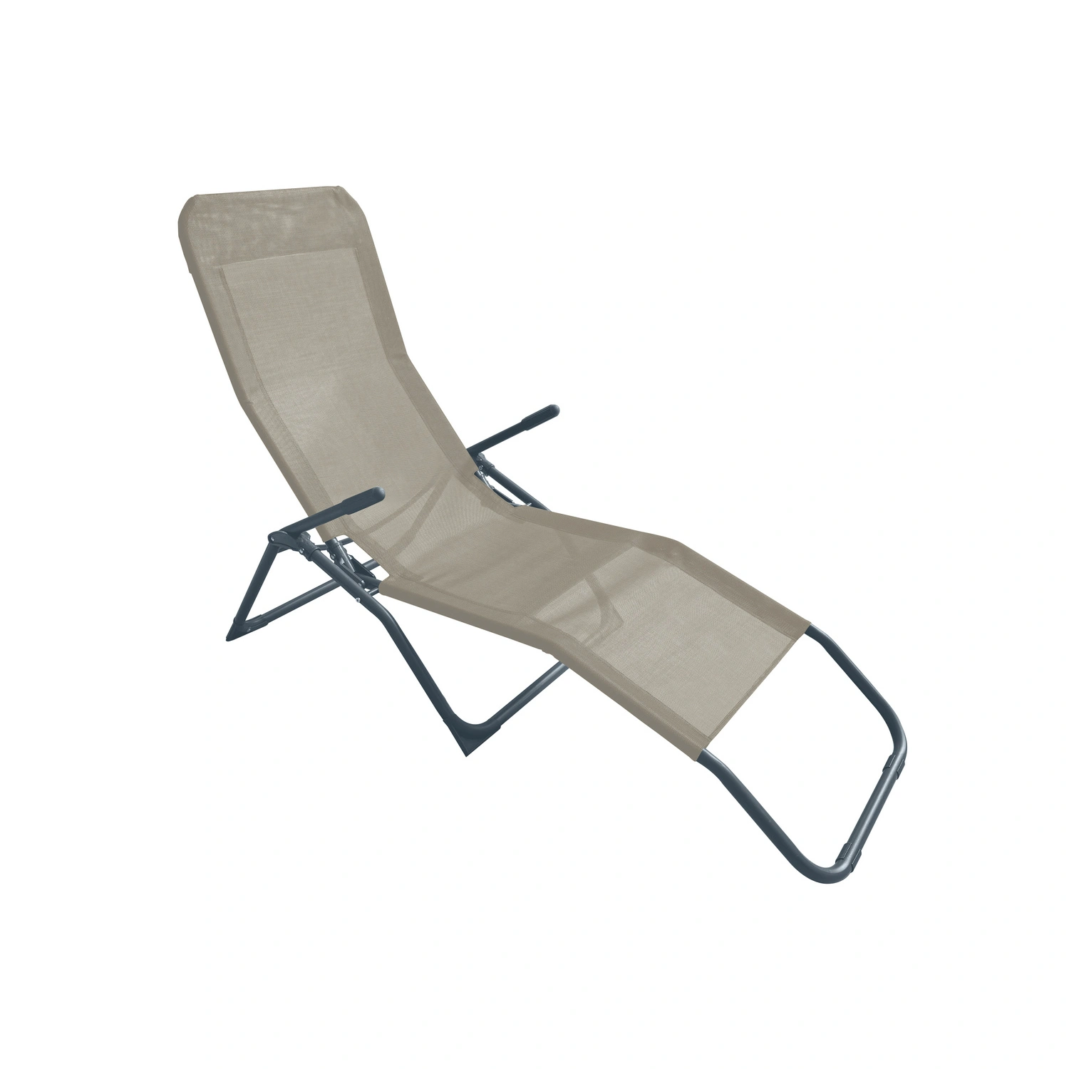 Bäderliege, Textilbezug/Stahl, klappbar, taube