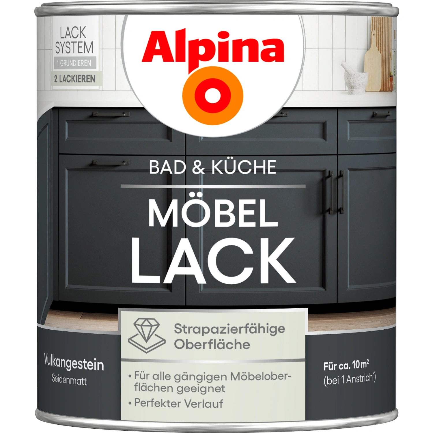 Möbel-Lack »Bad & Küche«, Silberfarn, seidenmatt, 750 ml