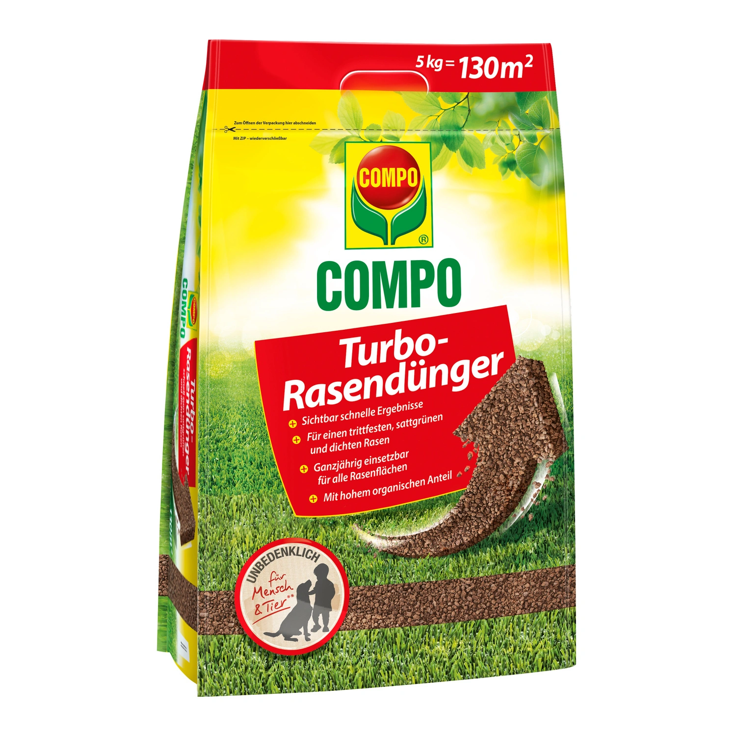 Turbo-Rasendünger, 5 kg für 130 m²