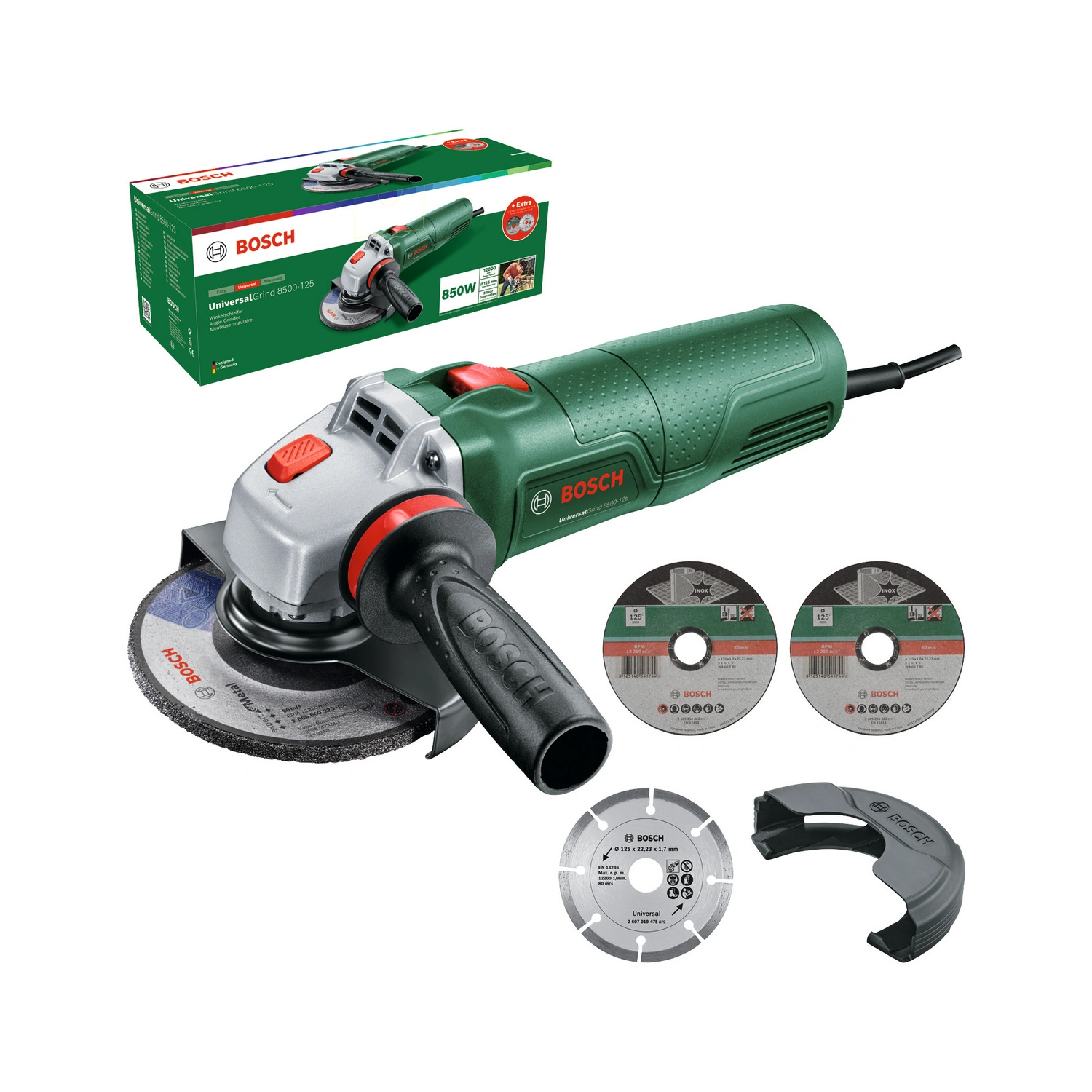 Winkelschleifer »Universal Grind 8500-125«, 850 W, Max. Drehzahl: 12000 U/min