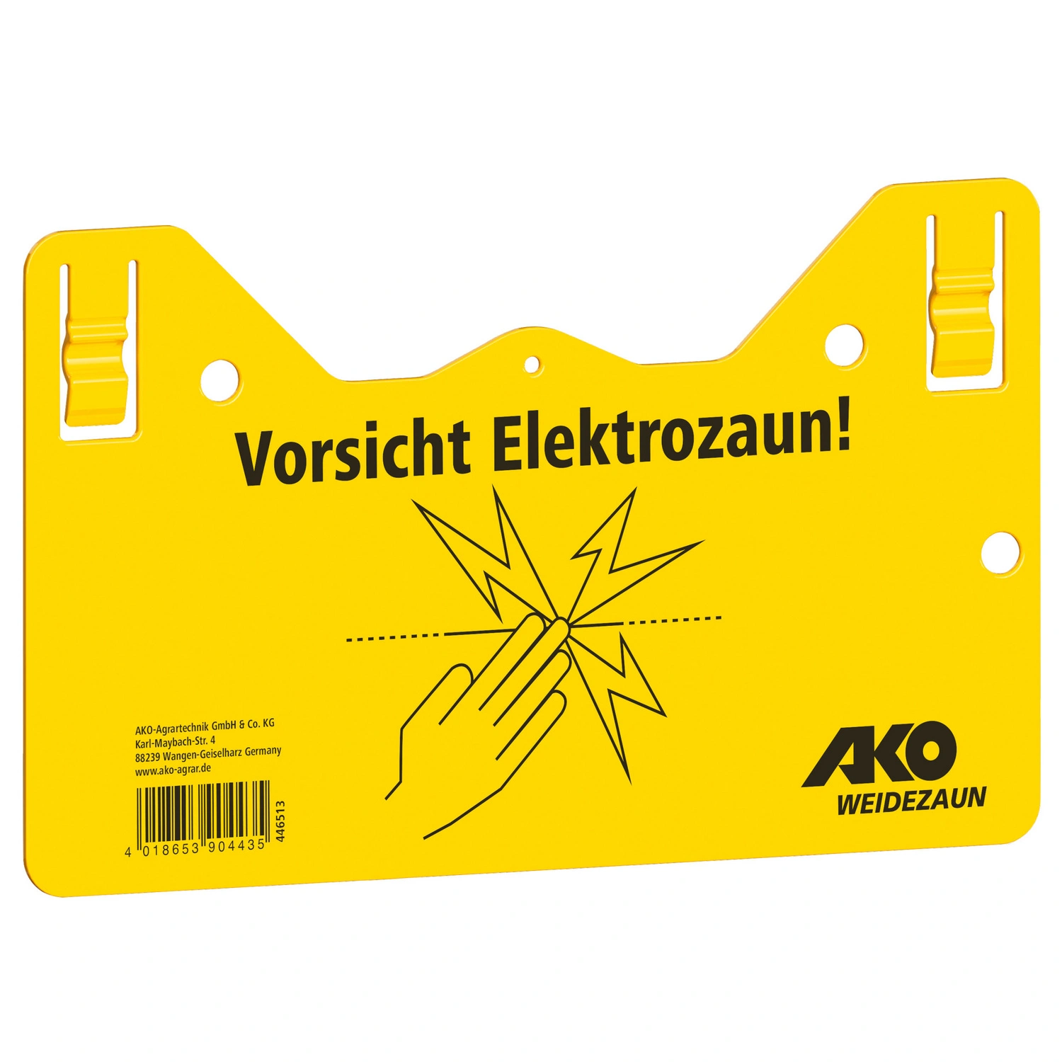 Warnschild, Kunststoff, LxBxH: 26x16x0,4 cm, weiß