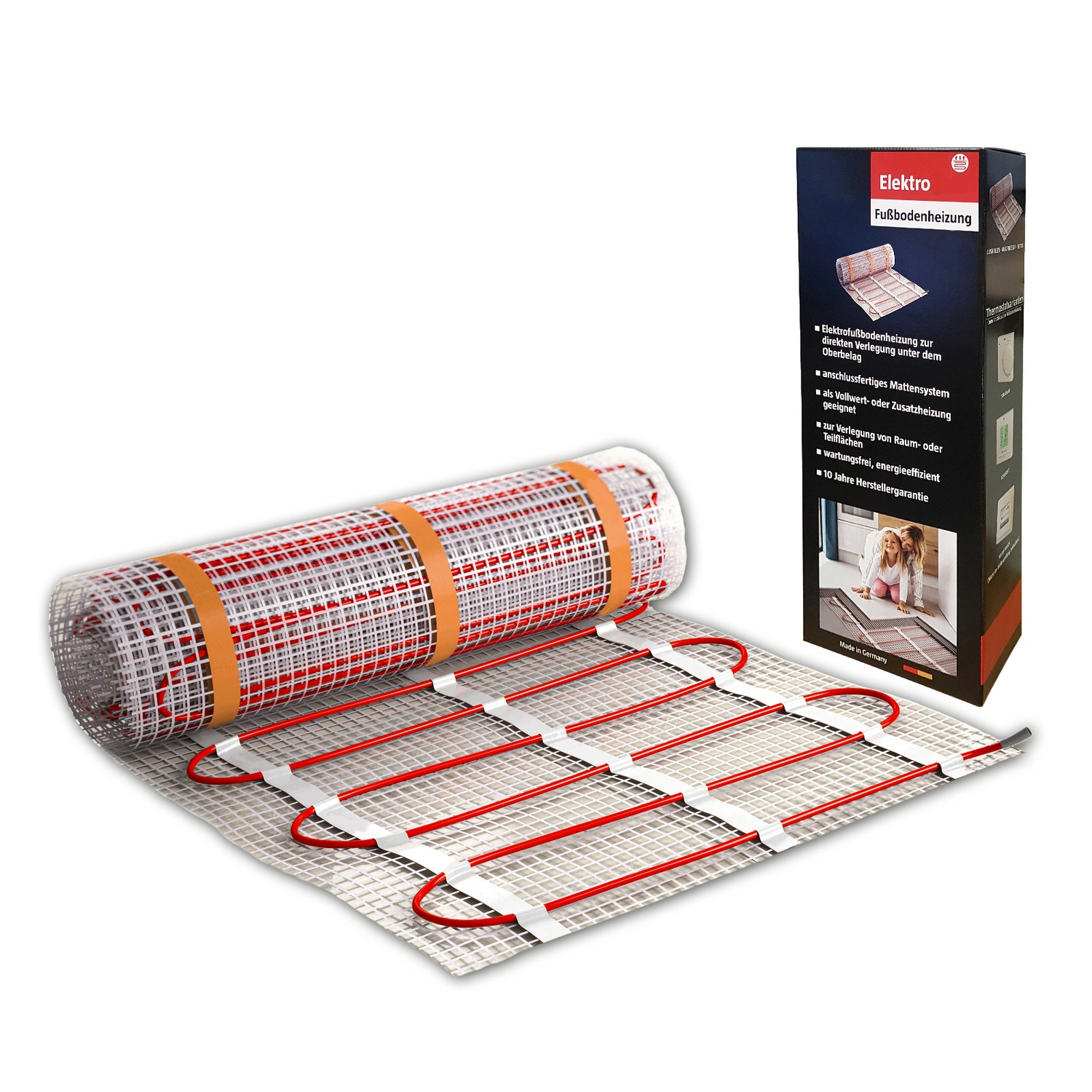 Elektro-Fußbodenheizung »Elektroheat Comfort«, 10 m², 20 x 0,5 m, für Fliesen u. Naturstein