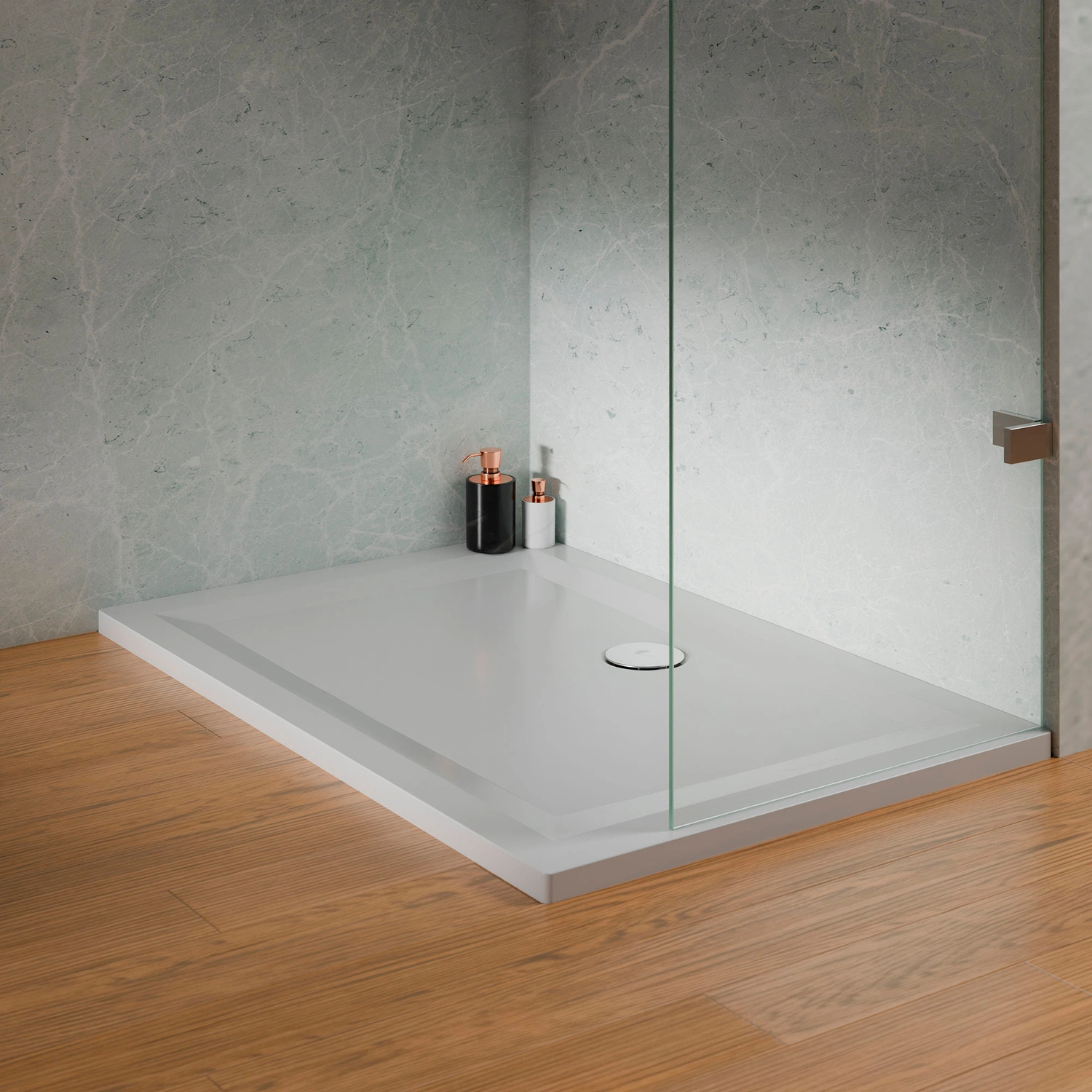 Rechteckwanne »Flat Line Design«, BxL: 800 x 1200 mm, weiß