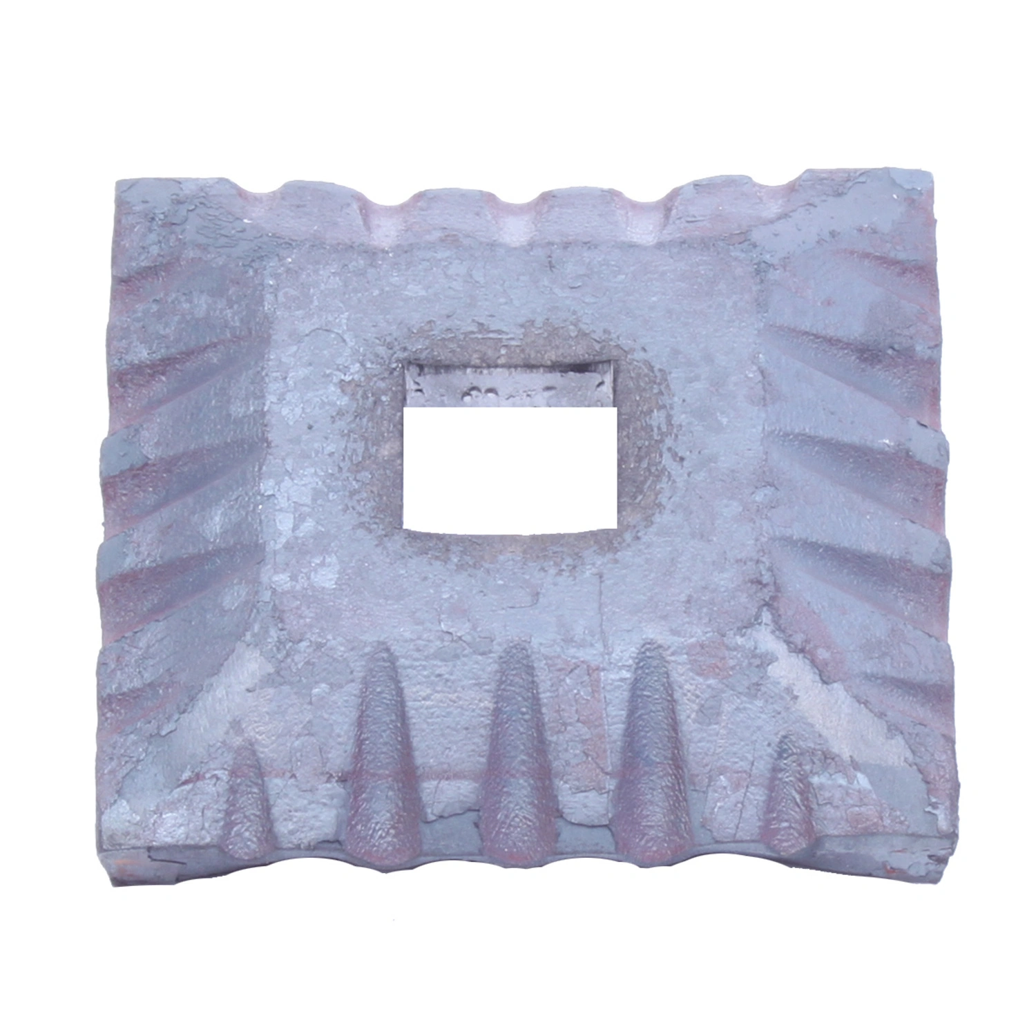 Abdeckrosette, gehämmert, LxBxH: 50x50x11 mm