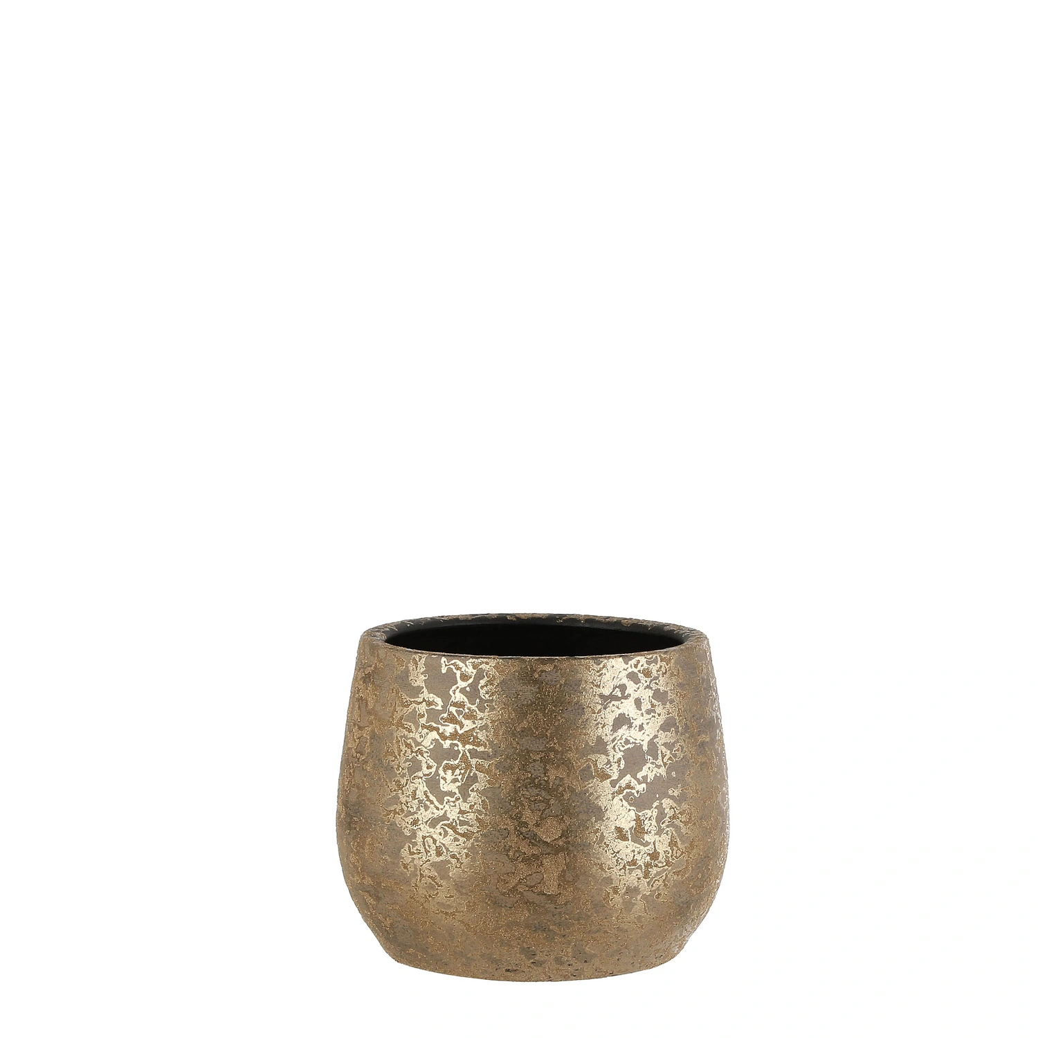 Blumentopf »Clemente«, ø 25,5 cm, Höhe: 25,5 cm, rund, gold