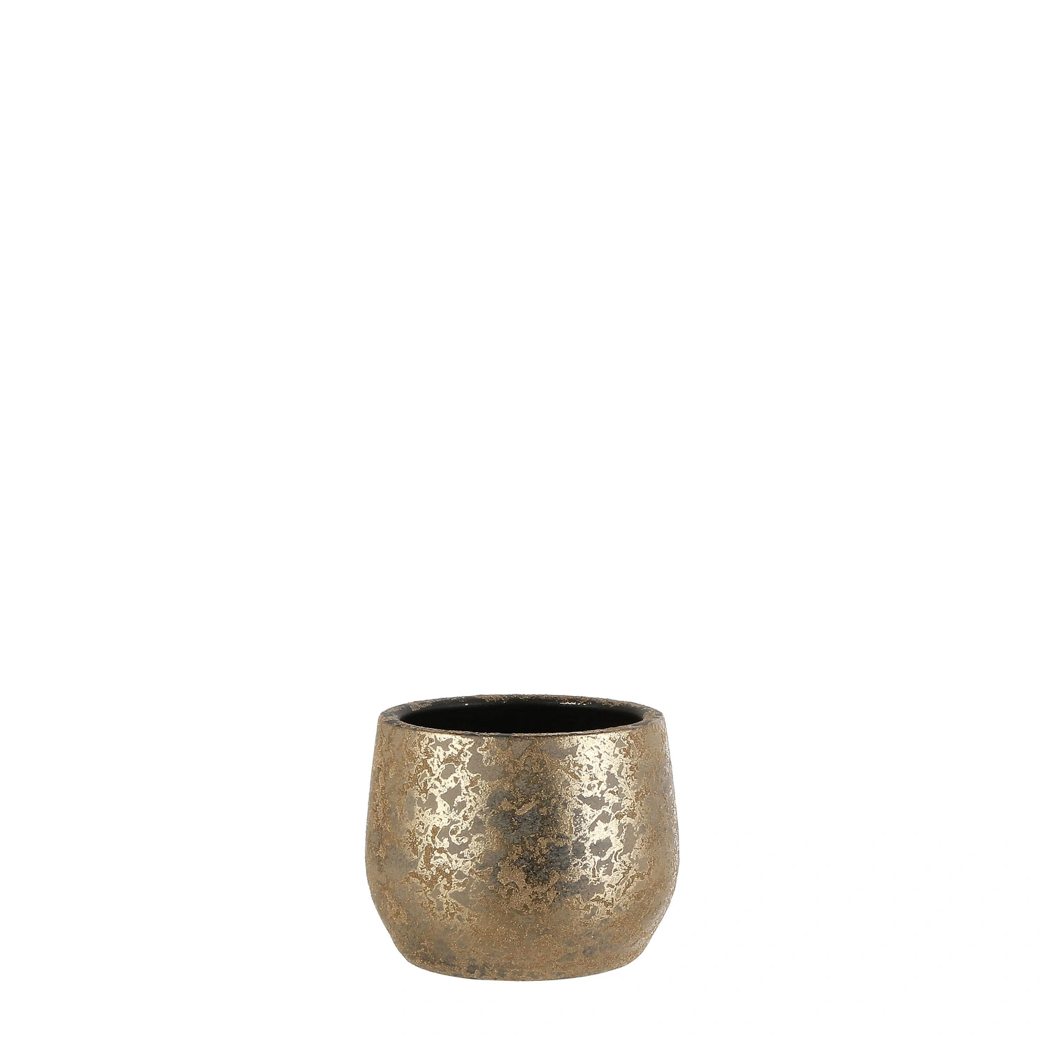Blumentopf »Clemente«, ø 19,5 cm, Höhe: 19,5 cm, rund, gold