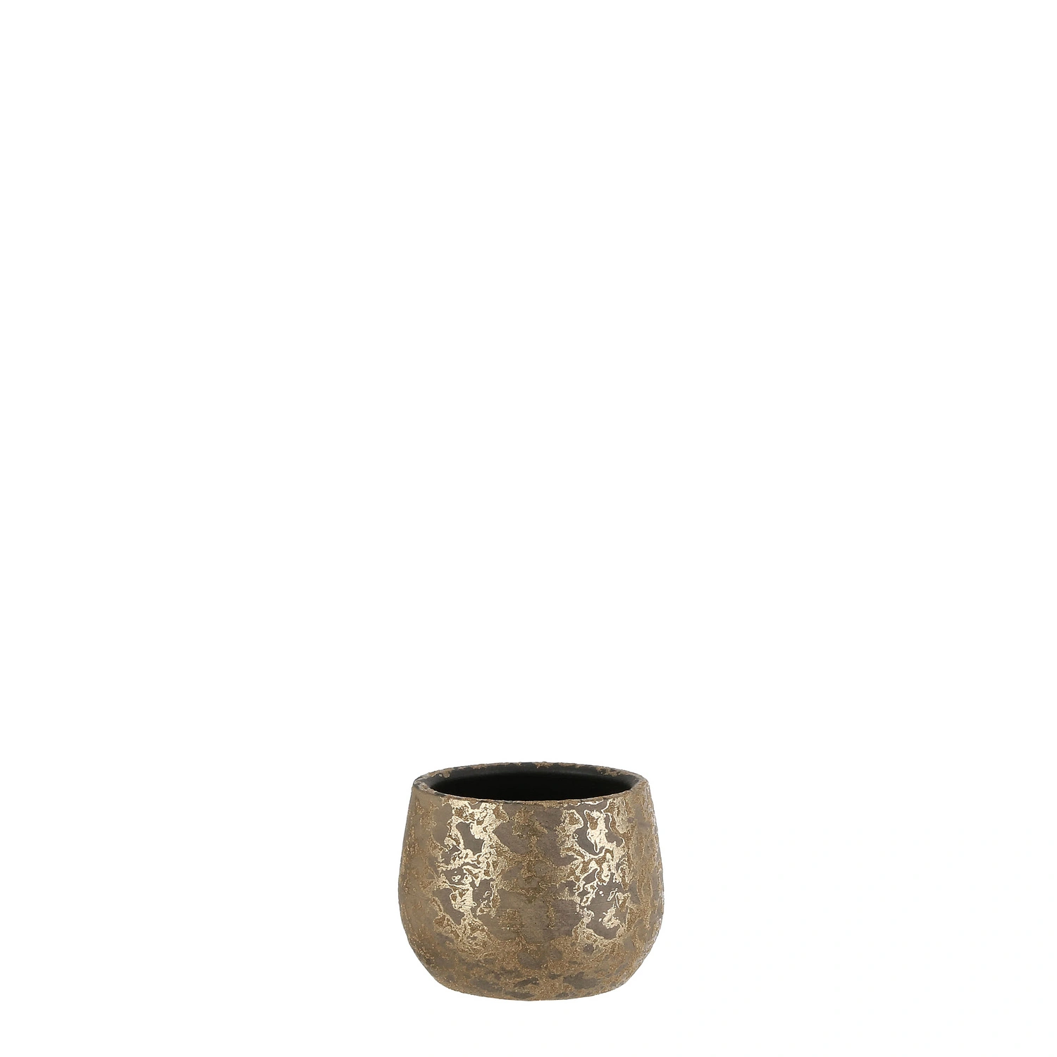 Blumentopf »Clemente«, ø 16,5 cm, Höhe: 16,5 cm, rund, gold