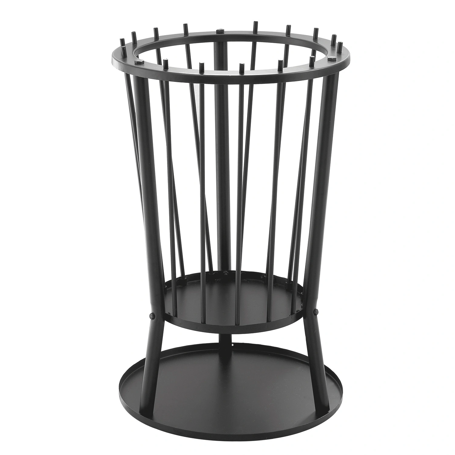 Feuerkorb »Modern«, ⌀xH: 40 x 62 cm, Stahl, schwarz