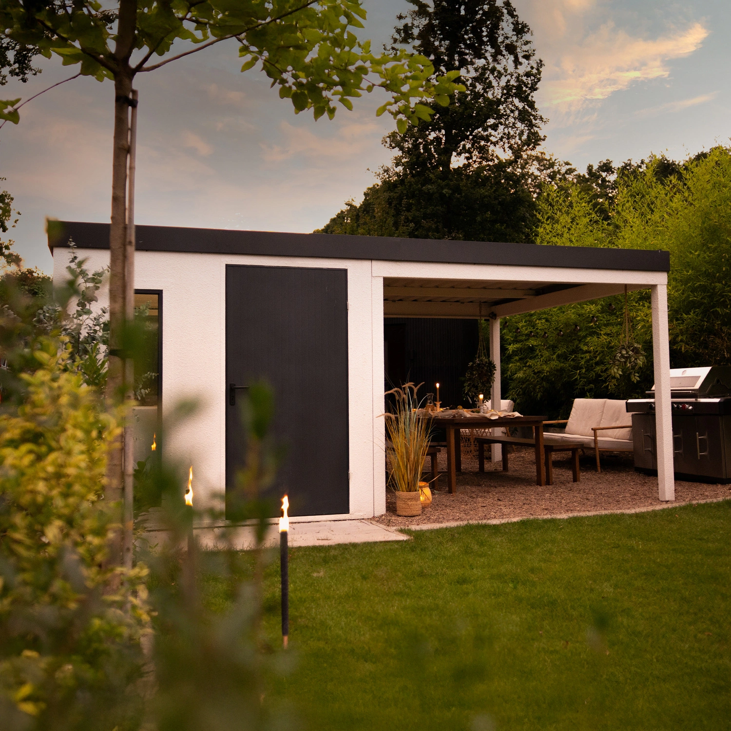 Gerätehaus »URBAN ONE«, Typ 6, BxT: 290 x 356 cm, weiß
