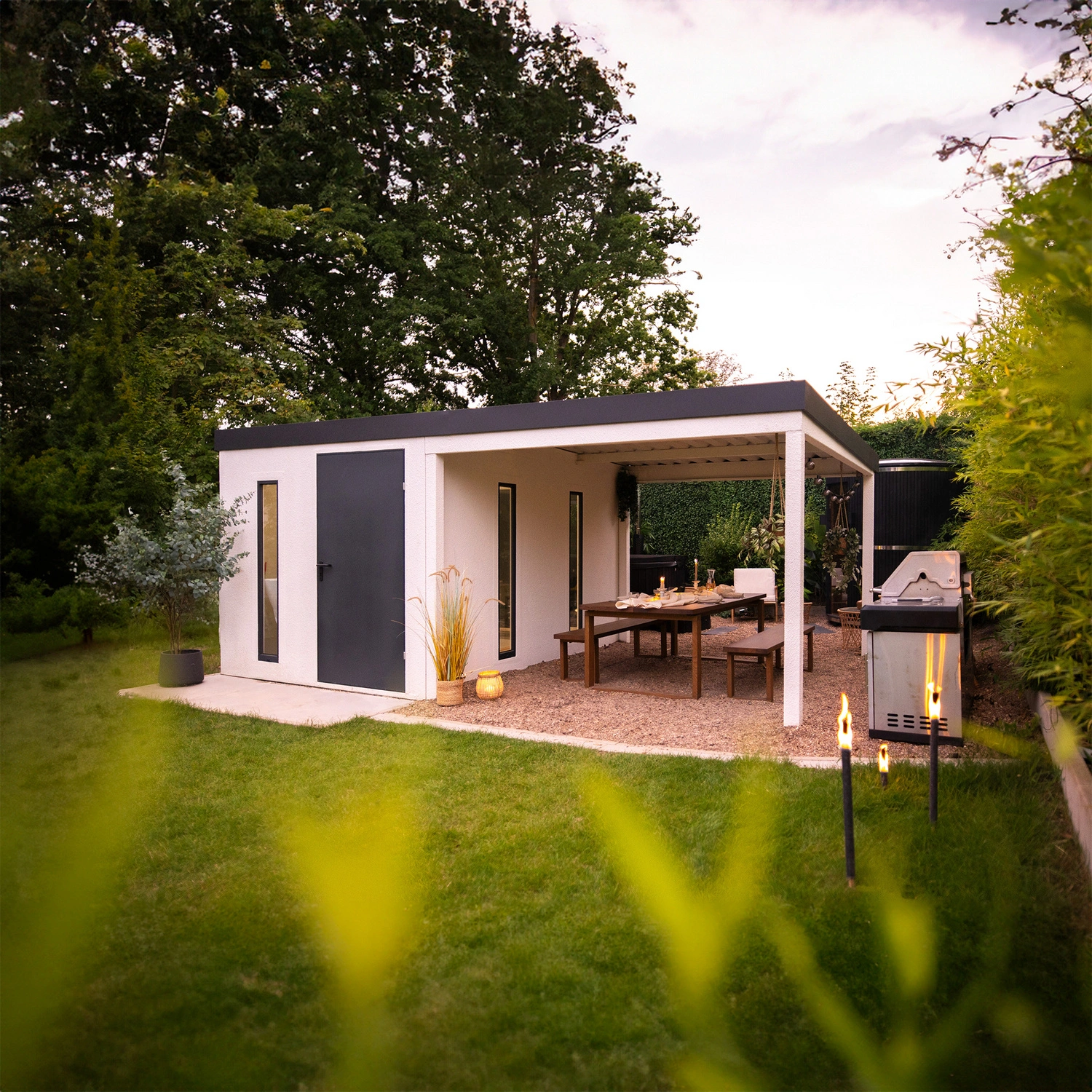 Gerätehaus »URBAN ONE«, Typ 6, BxT: 290 x 256 cm, weiß