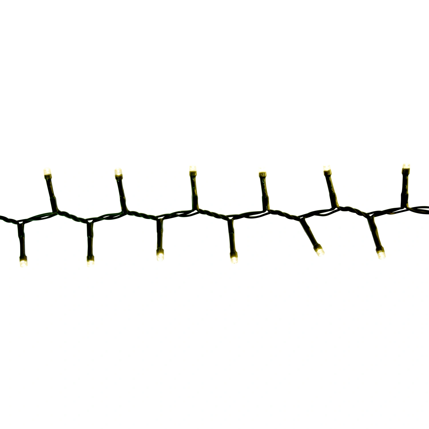 Lichterkette, 750 LEDs, 16 m, 2700K, IP44, dimmbar, grün