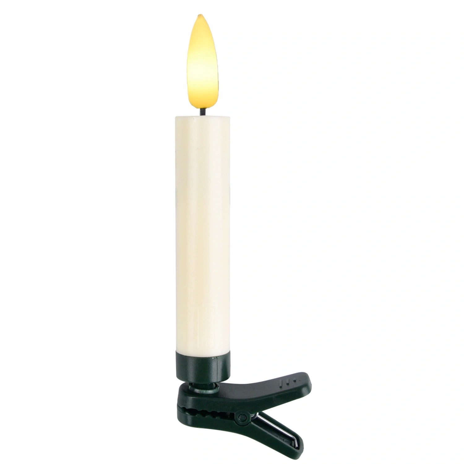 Kerzenset, LED, 15er Set, mit Clip, kabelos, flackernd, warmweiß