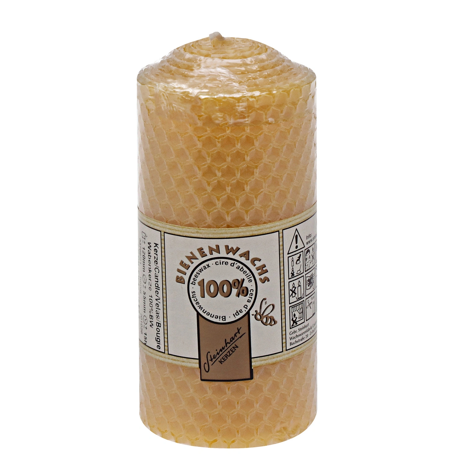 Bienenwachs, Ø 55 mm, honigfarben