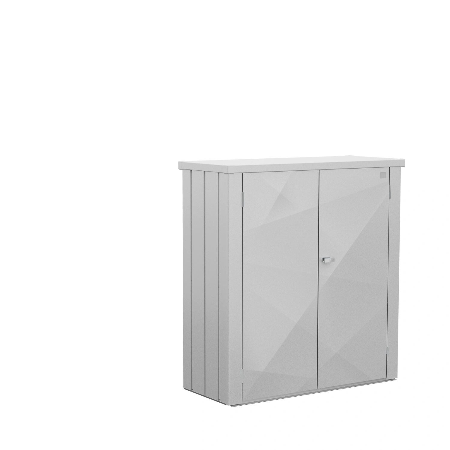 Terrassenschrank »Romeo«, BxHxT: 132 x 140,2 x 57 cm, silber-metallic
