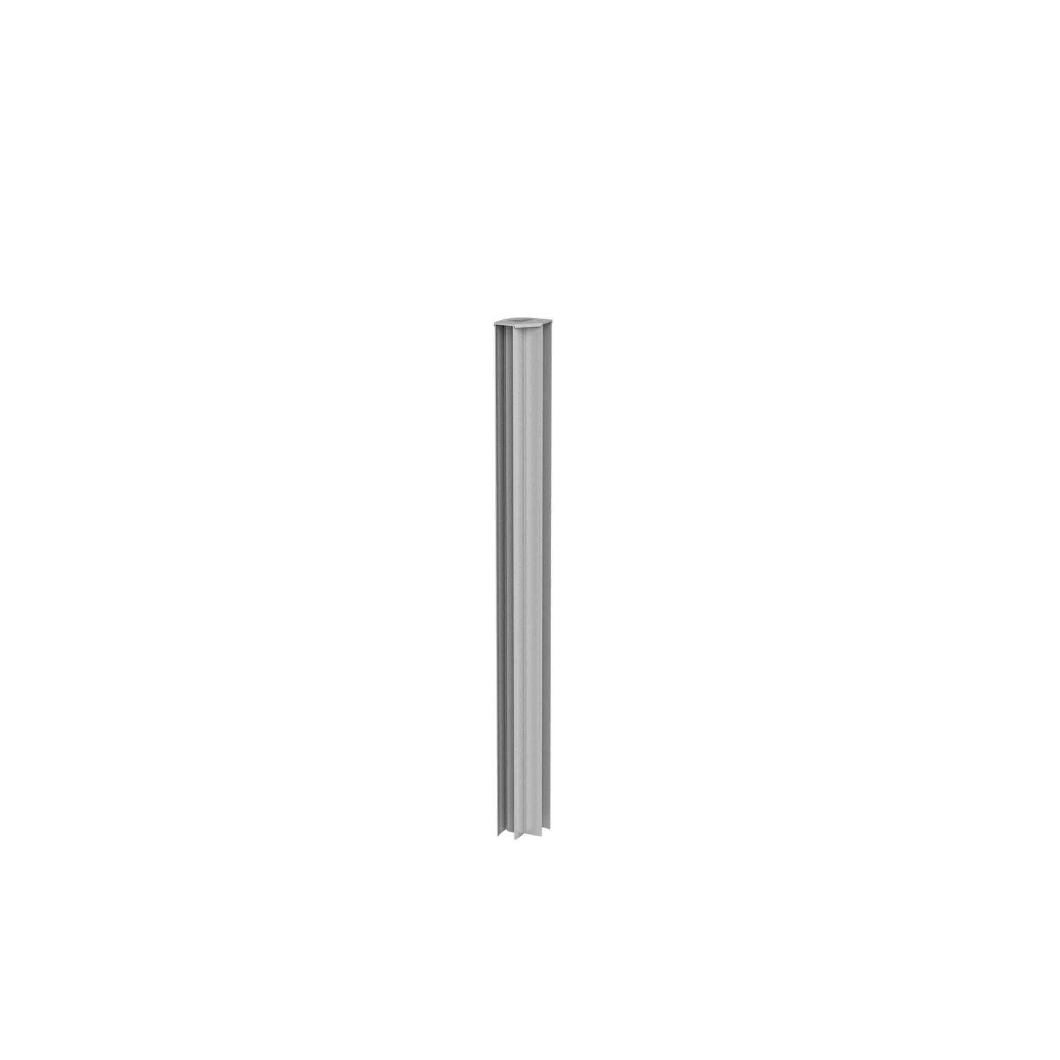 Pflanzbeet, Eckprofil, Rankgitter/Sichtschutz, BxHxT: 7,2 x 91 x 7,2 cm, silber-metallic