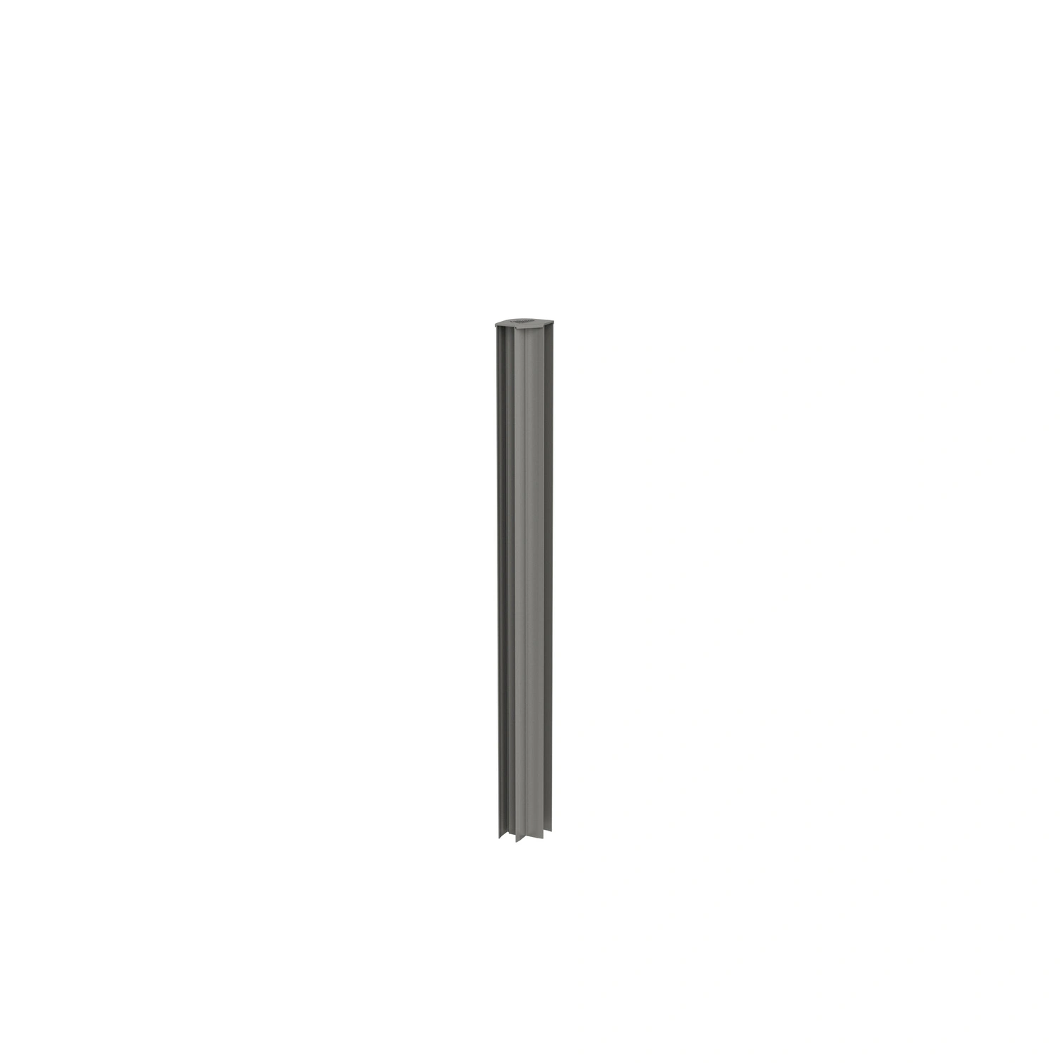 Pflanzbeet, Eckprofil, Rankgitter/Sichtschutz, BxHxT: 7,2 x 91 x 7,2 cm, quarzgrau-metallic