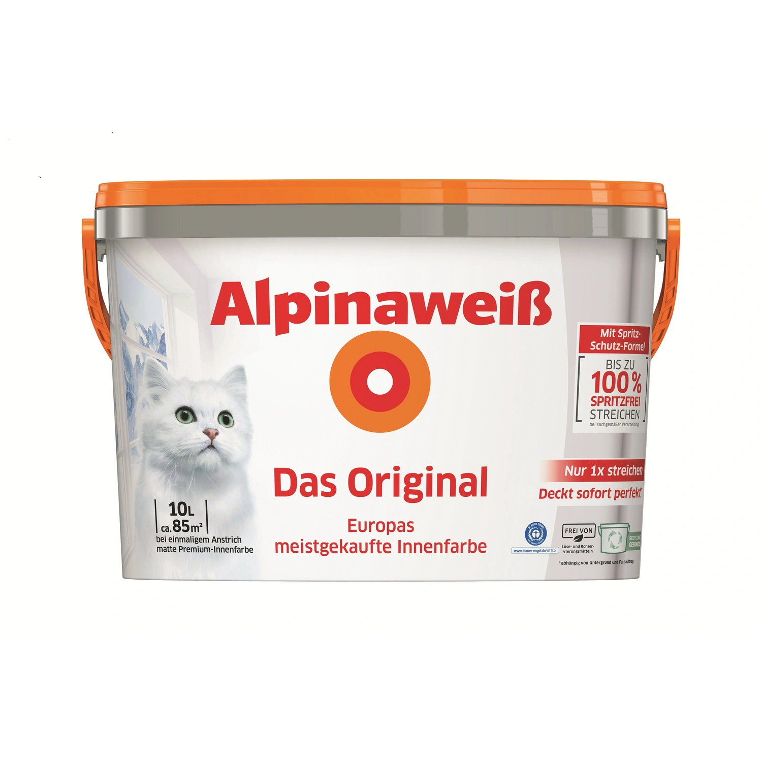 Farbe, 10 L, Alpinaweiß