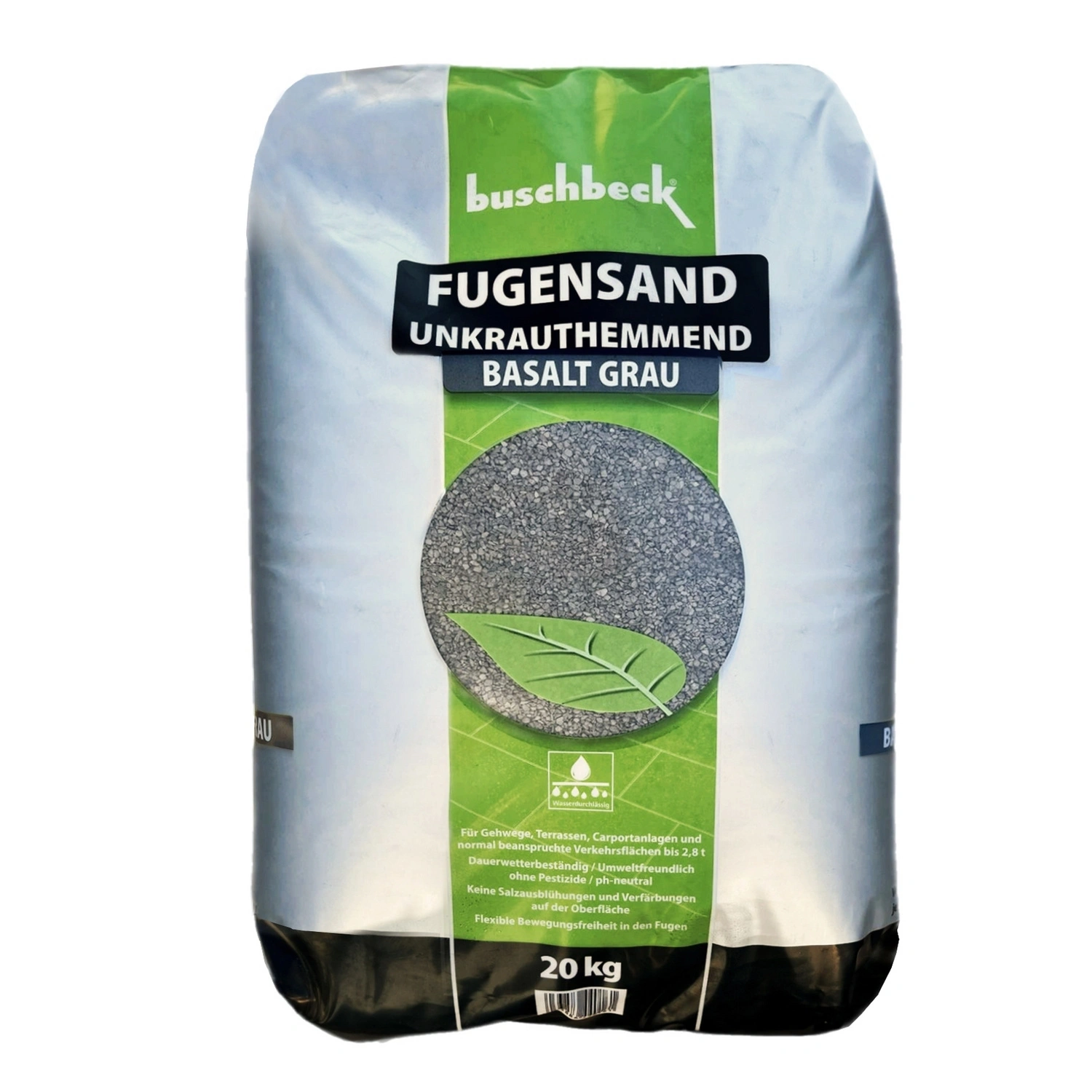 Fugensand, Körnung: 0,1 – 2,0 mm, grau