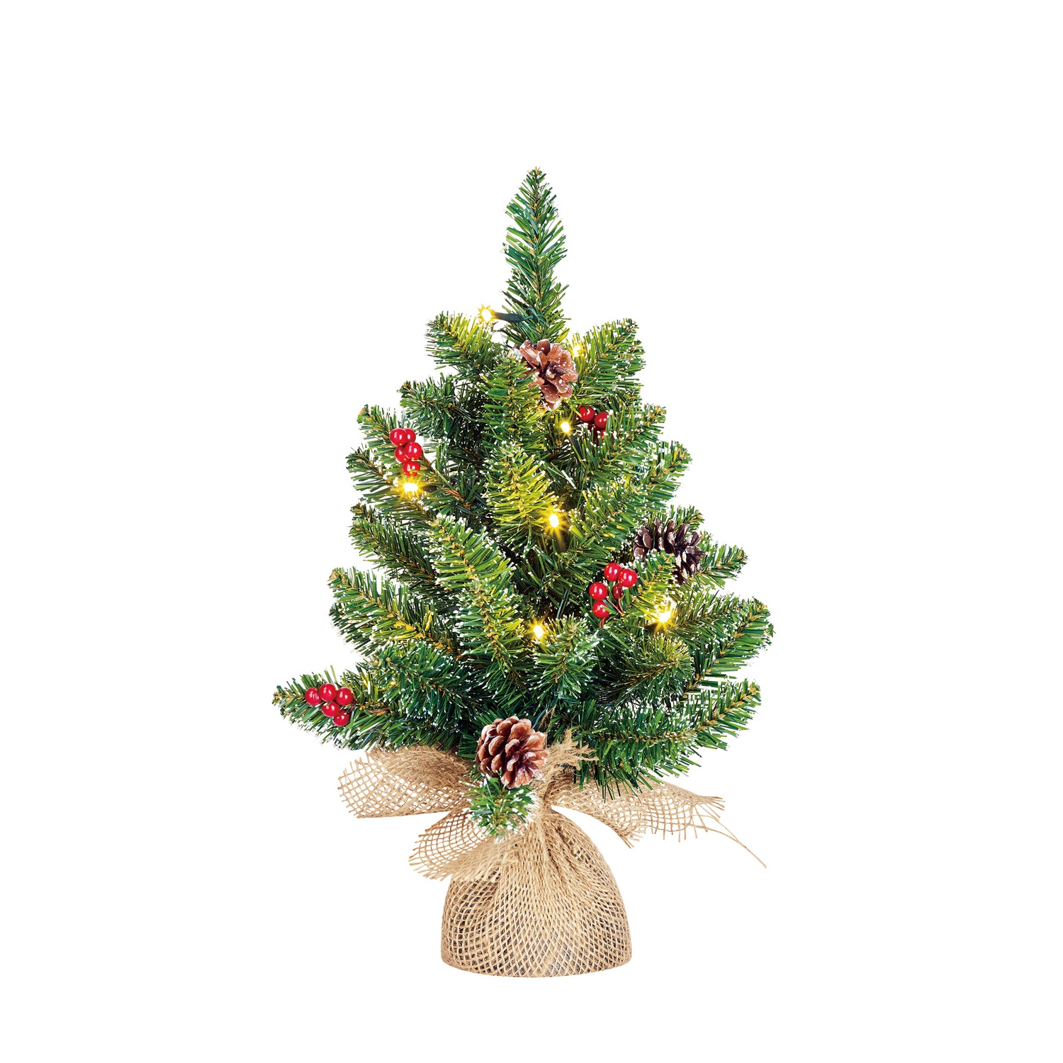 Kunstweihnachtsbaum »Creston«, Ø x H: 26 x 80 cm, Naturmaterial, braun