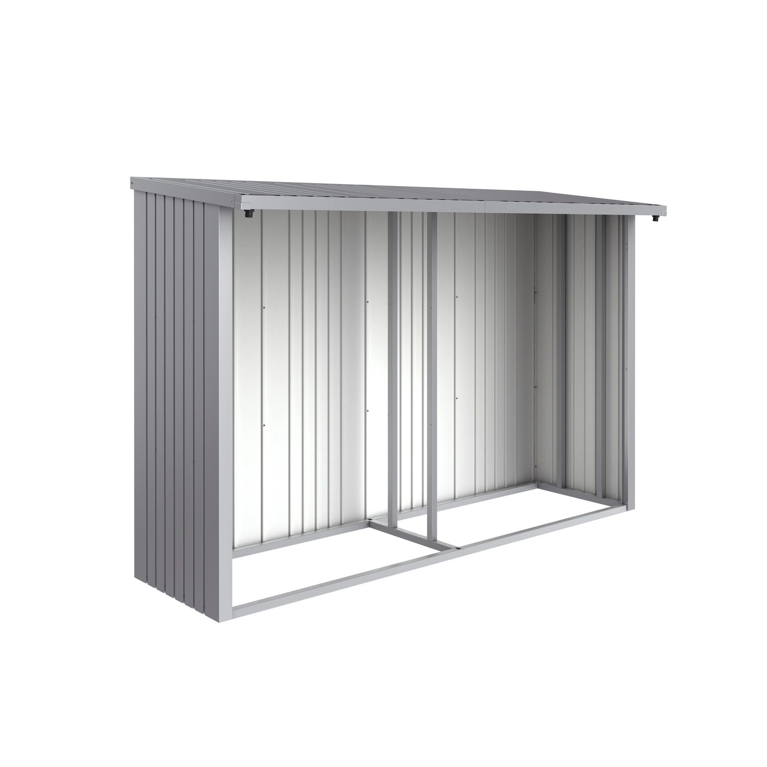 Rückwand, BxHxT: 288,6 x 196,5 x 1,1 cm, für WoodStock, Gr. 300, silber-metallic