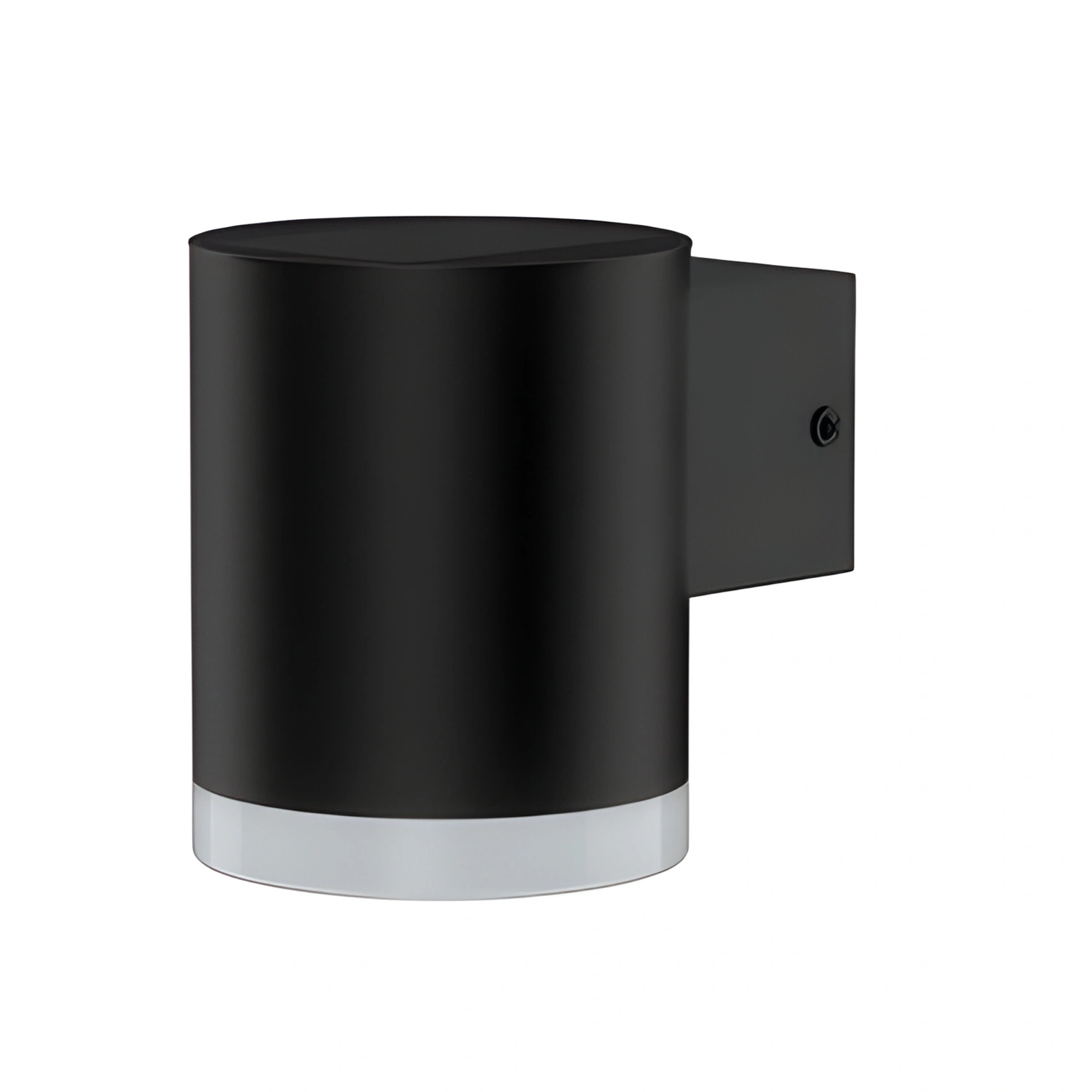 LED-Solar-Wandleuchte, Kunststoff/Metall, schwarz