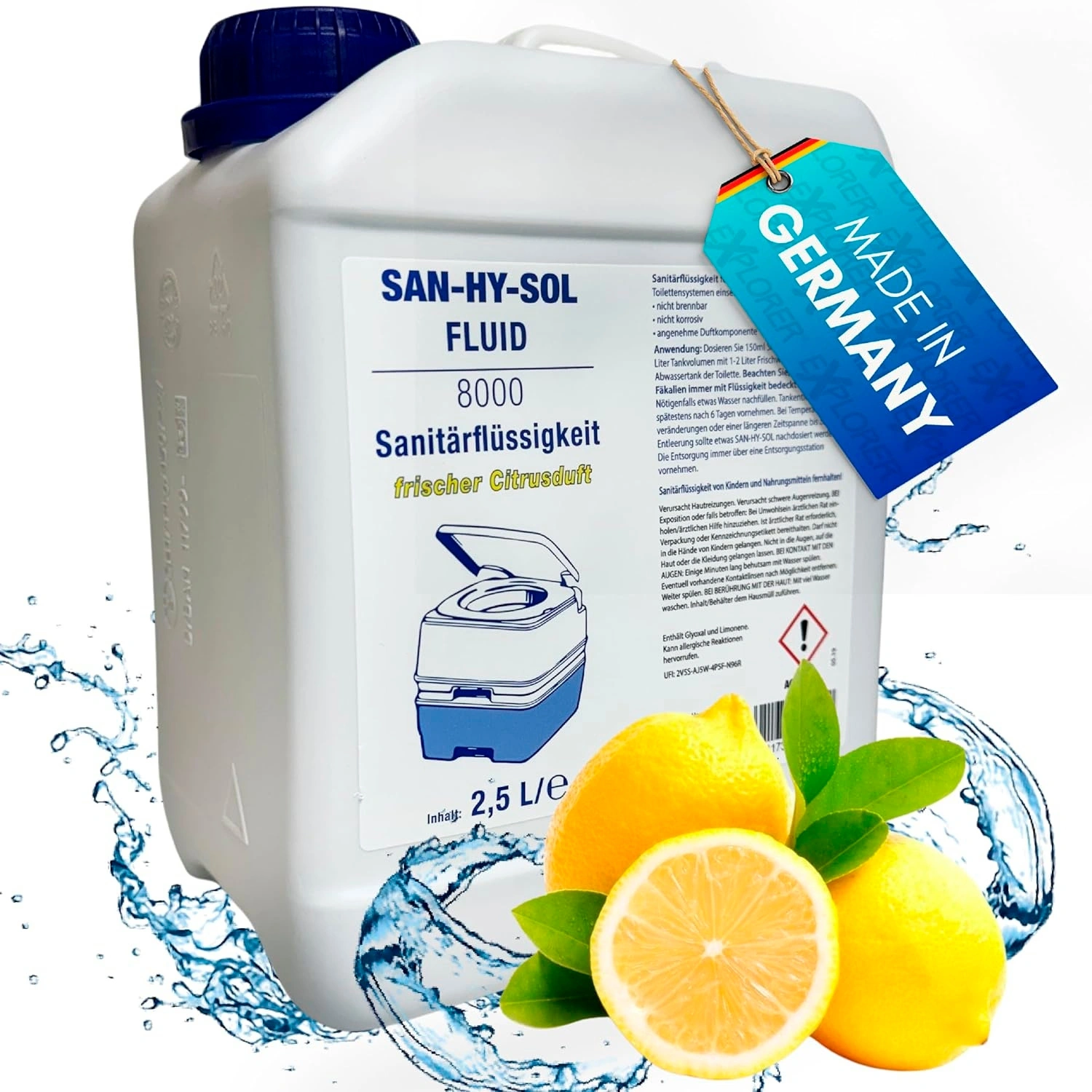 Camping-Chemie, SAN-HY-SOL Sanitärflüssigkeit, 2,5L Kanister