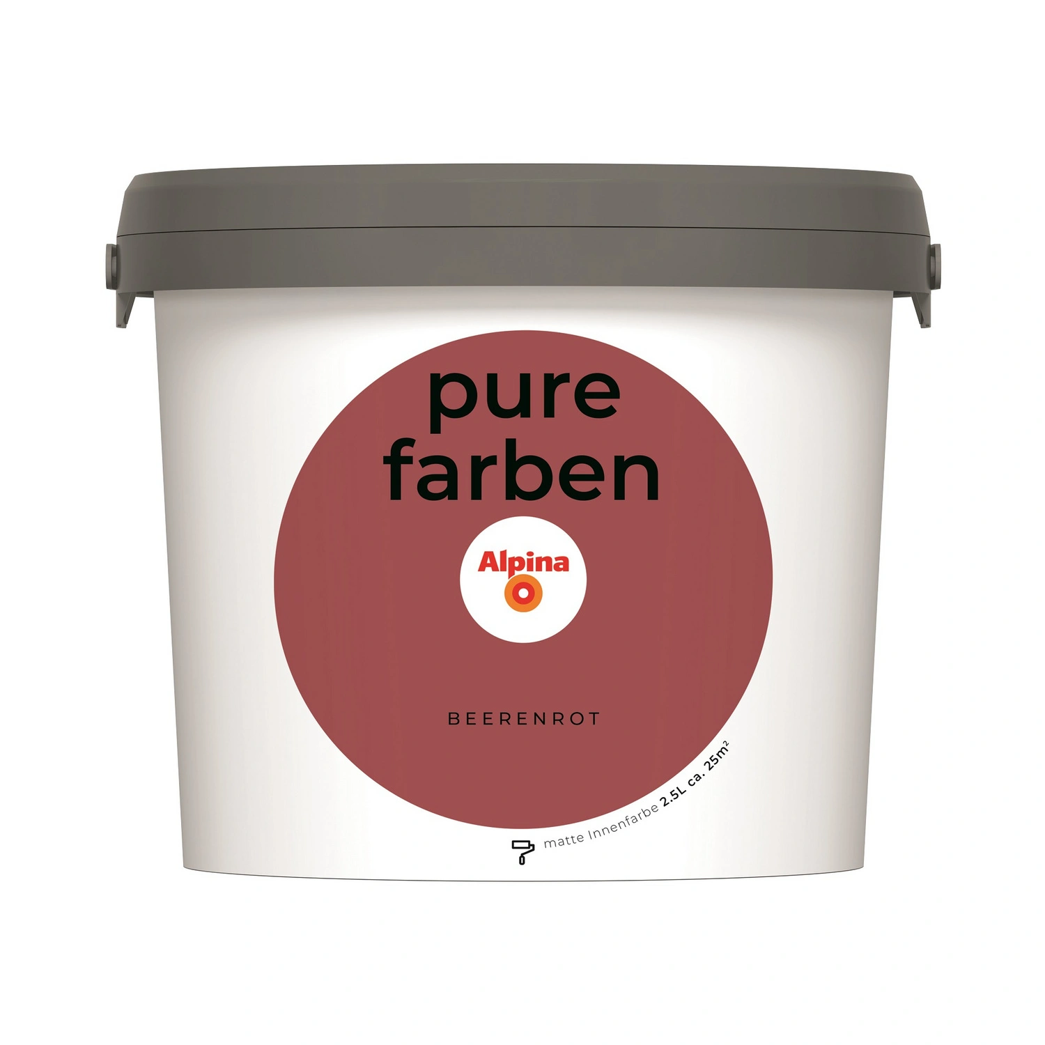 Wandfarbe »Pure Farben«, Beerenrot, 2,5L, matt