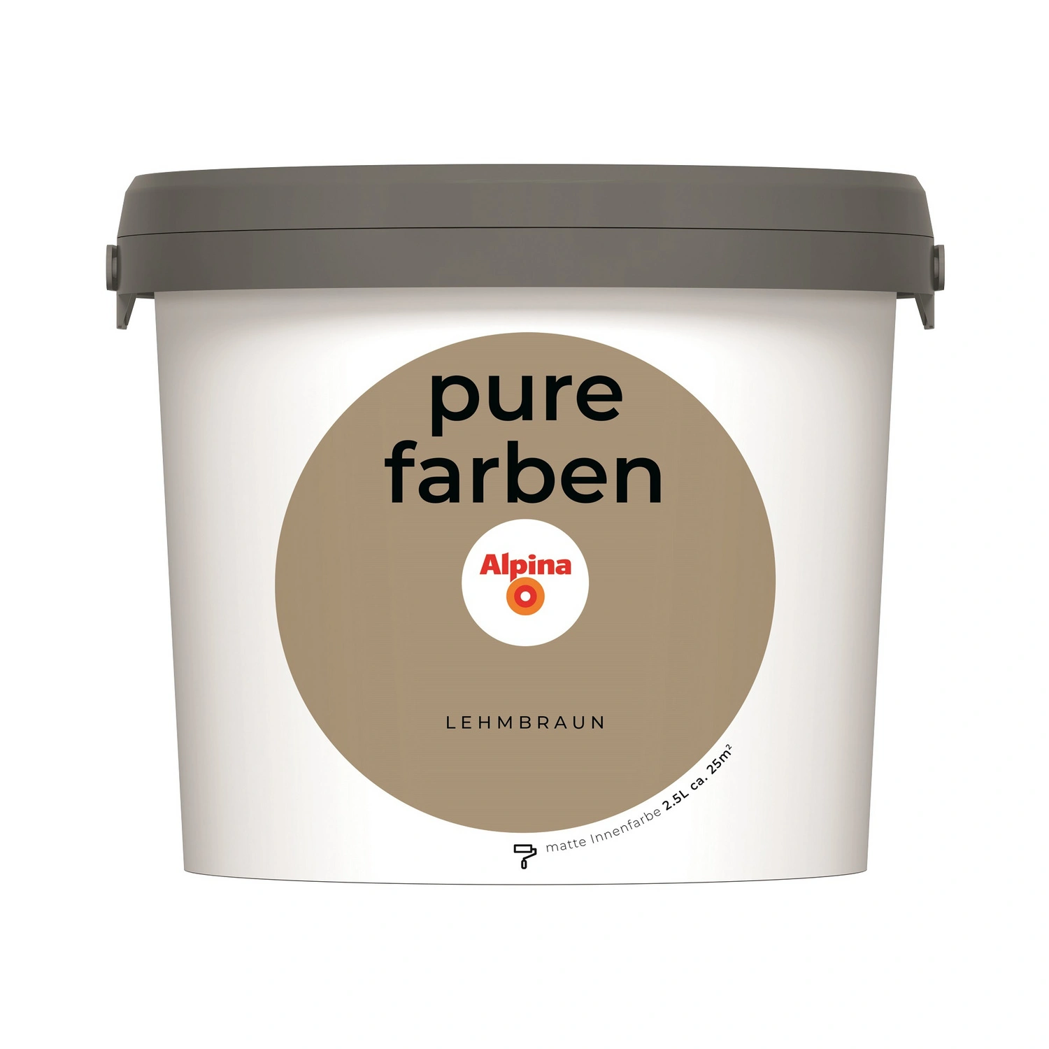 Wandfarbe »Pure Farben«, Lehmbraun, 2,5L, matt