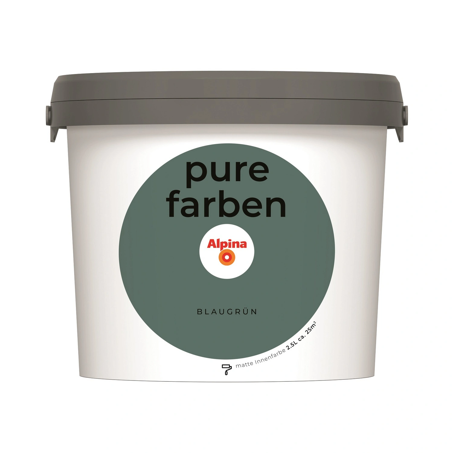 Wandfarbe »Pure Farben«, Blaugrün, 2,5L, matt