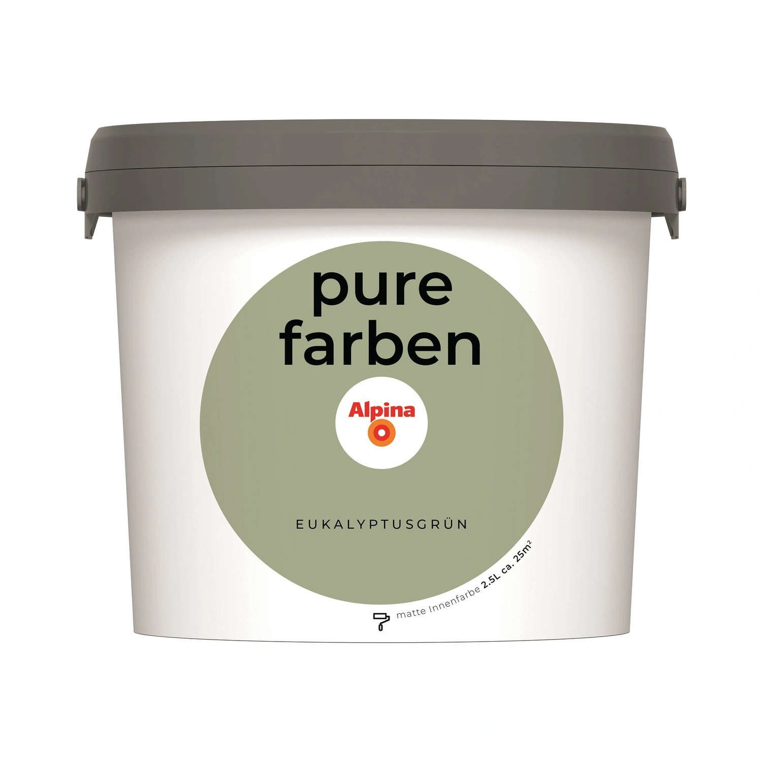 Wandfarbe »Pure Farben«, Eukalyptusgrün, 2,5L, matt