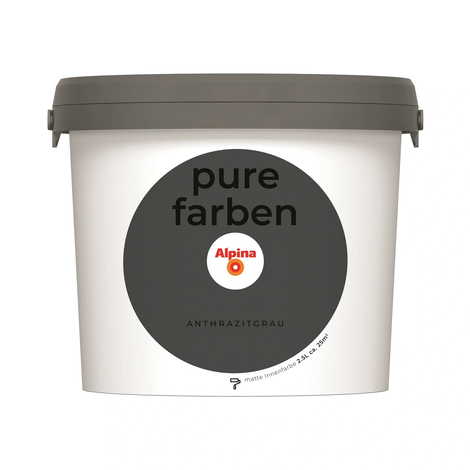 Wandfarbe »Pure Farben«, Anthrazitgrau, 2,5L, matt