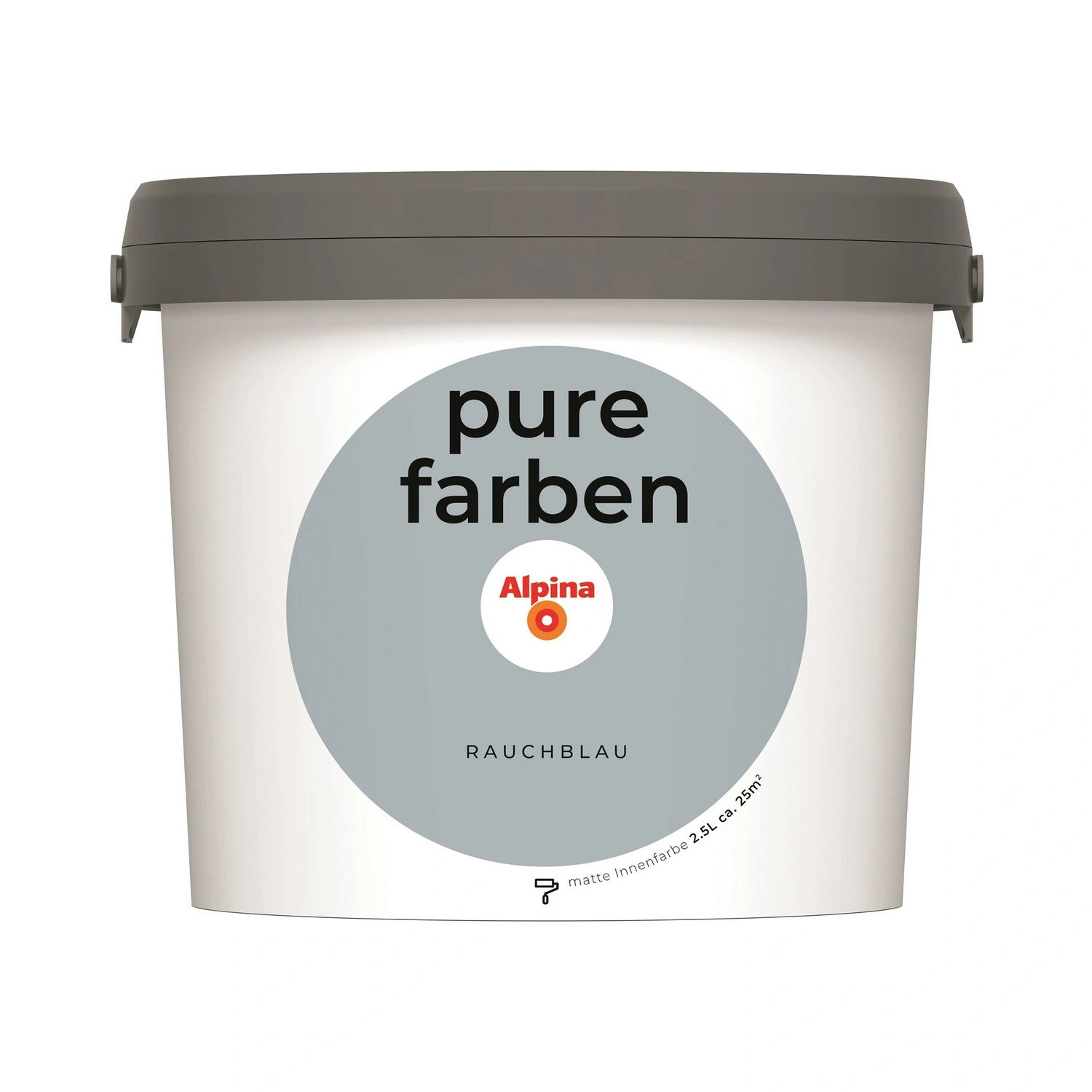 Wandfarbe »Pure Farben«, Rauchblau, 2,5L, matt