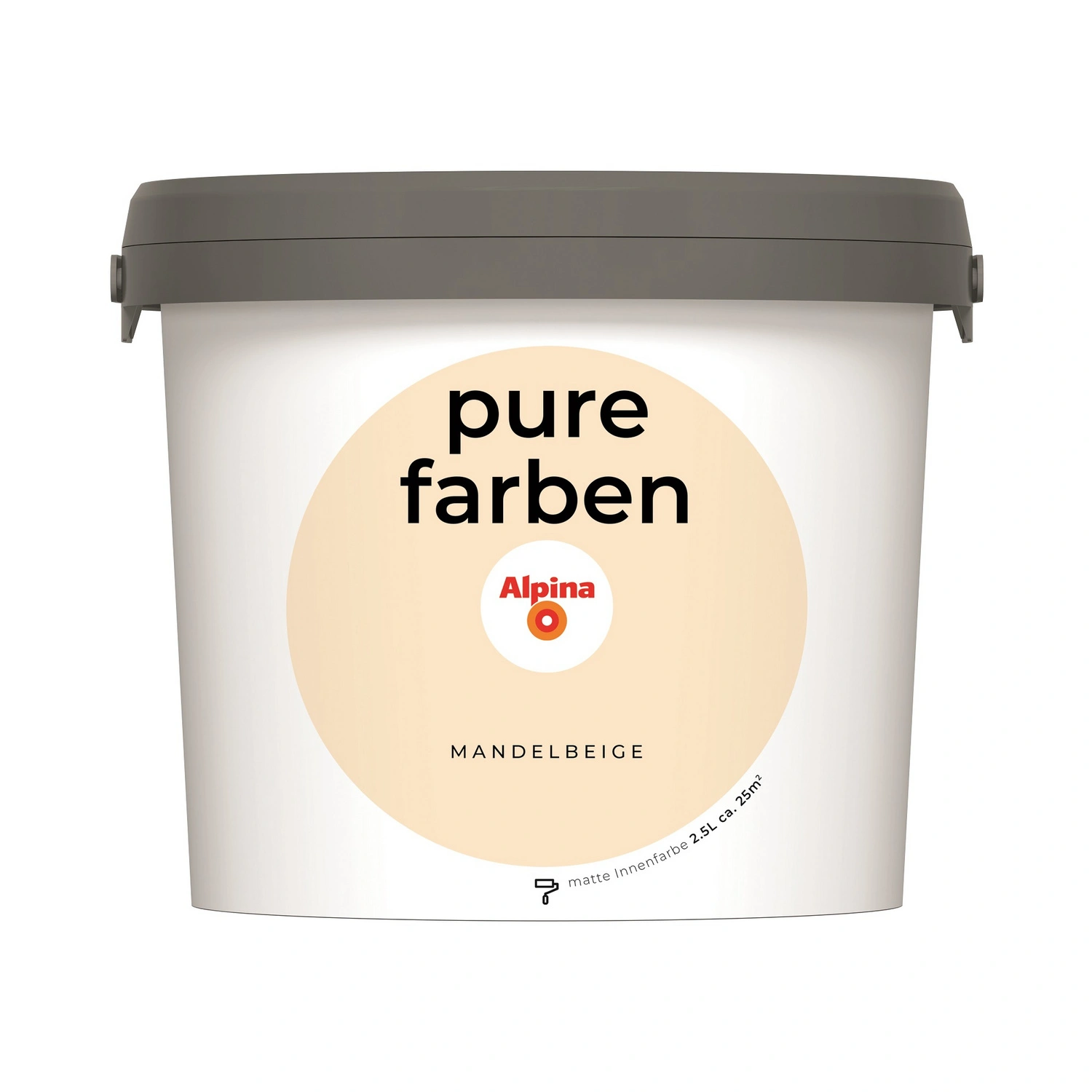 Wandfarbe »Pure Farben«, Mandelbeige, 2,5L, matt