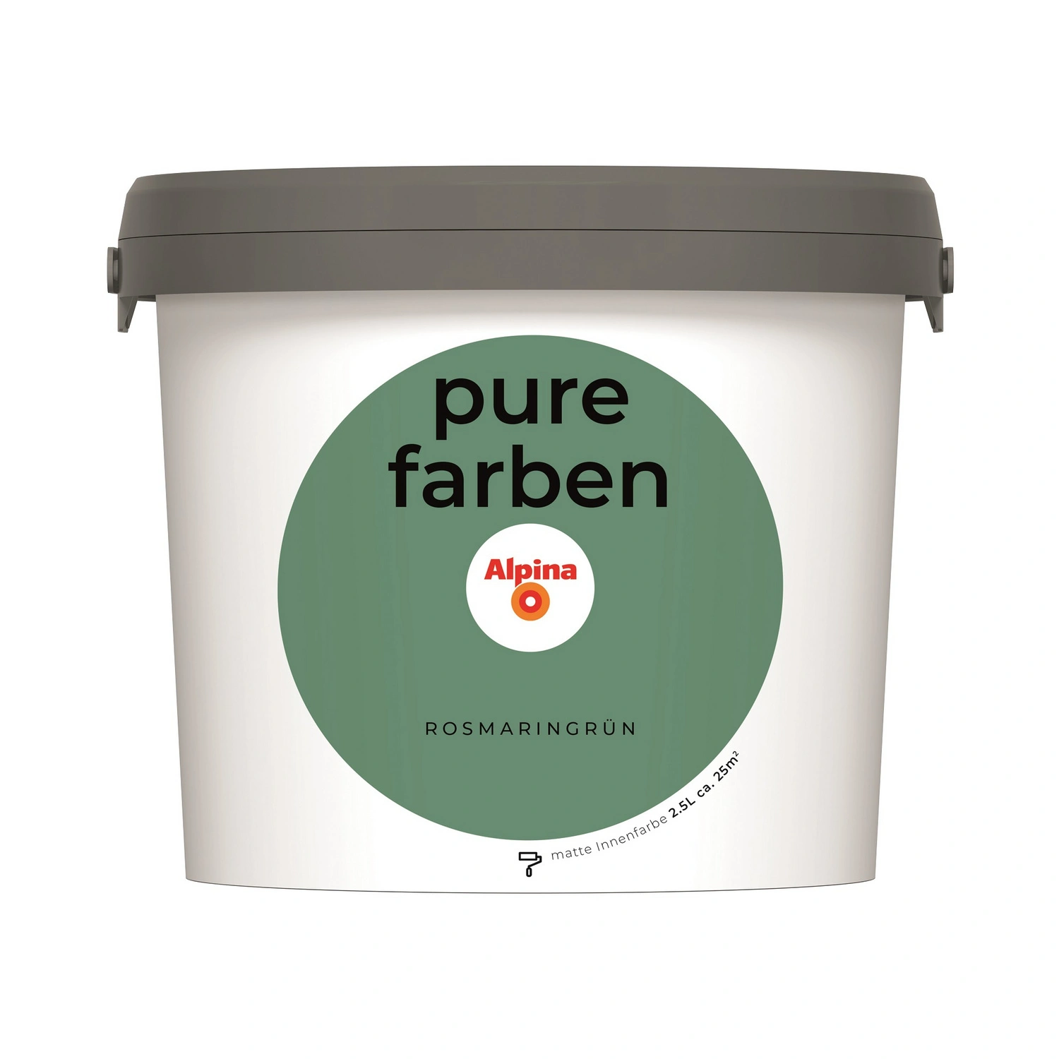 Wandfarbe »Pure Farben«, Rosmaringrün, 2,5L, matt