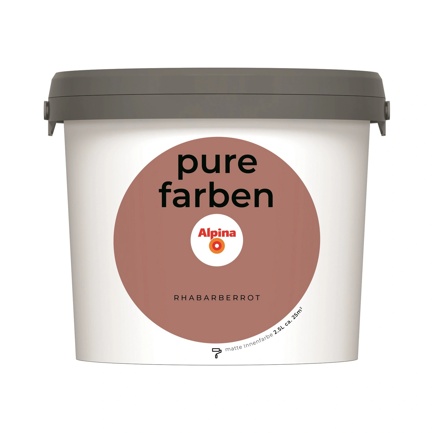 Wandfarbe »Pure Farben«, Rhabarberrot, 2,5L, matt