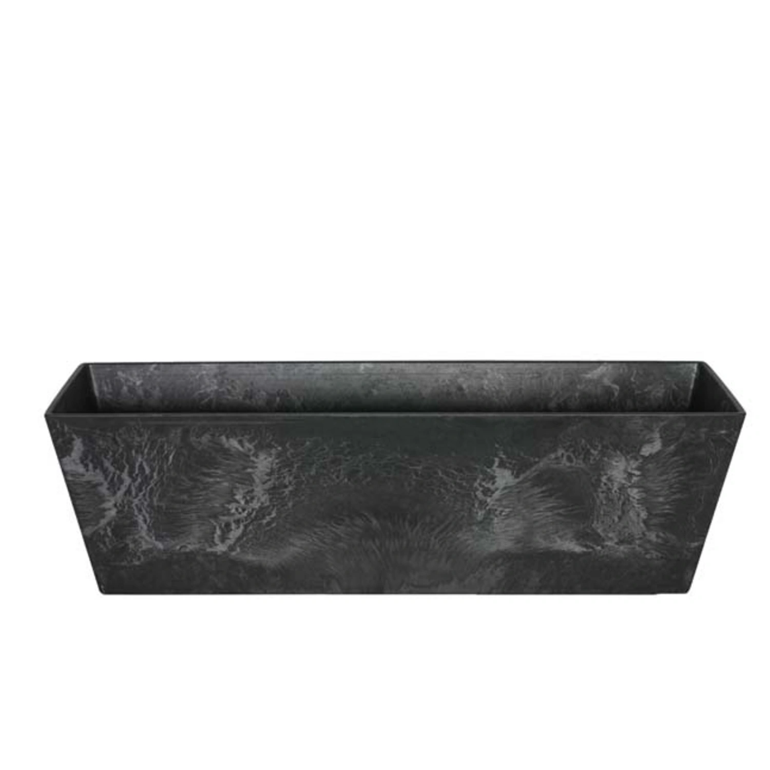 Balkonkasten »Ella«, D.74x17xH17 cm schwarz eckig