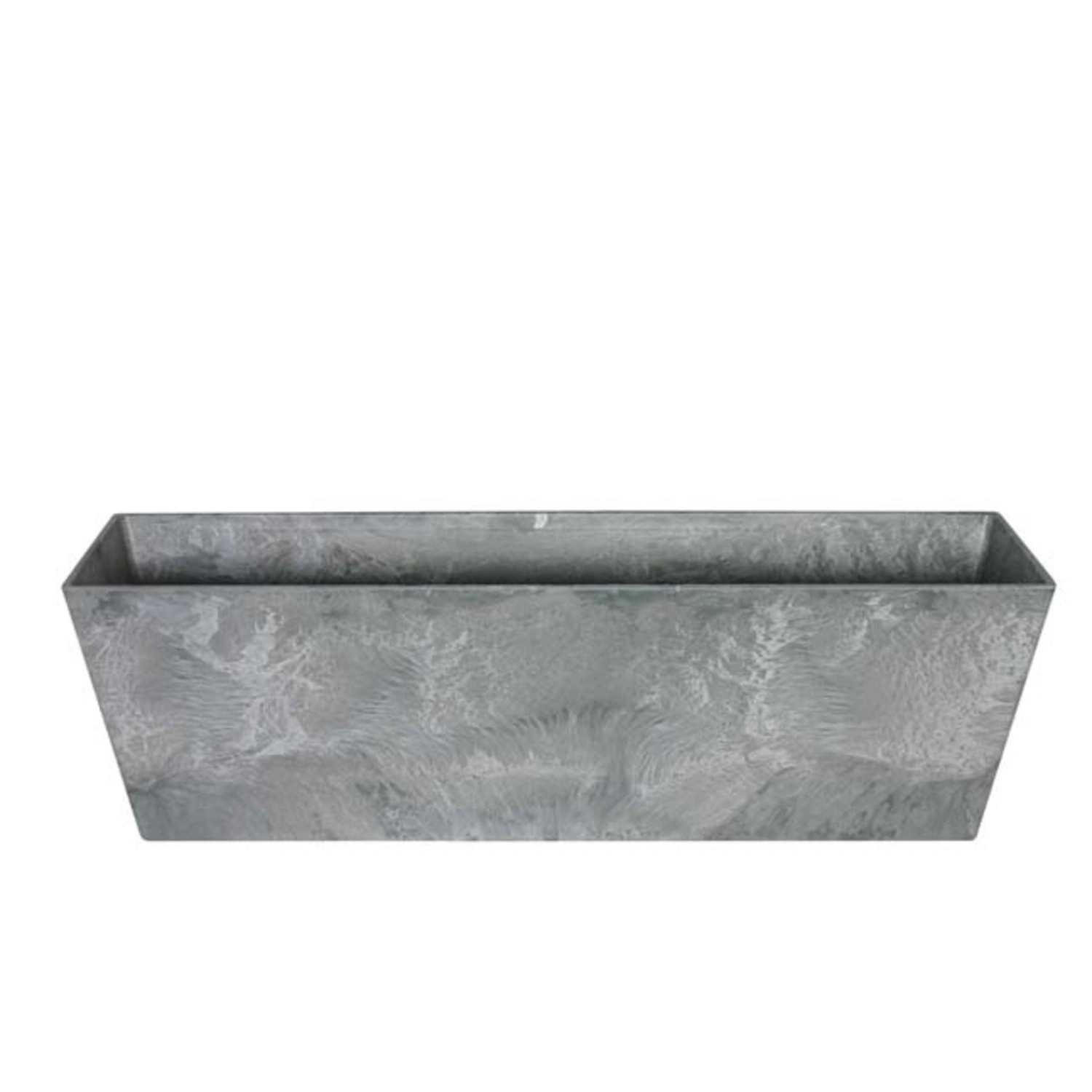 Balkonkasten »Ella«, D.74x17xH17 cm grau eckig