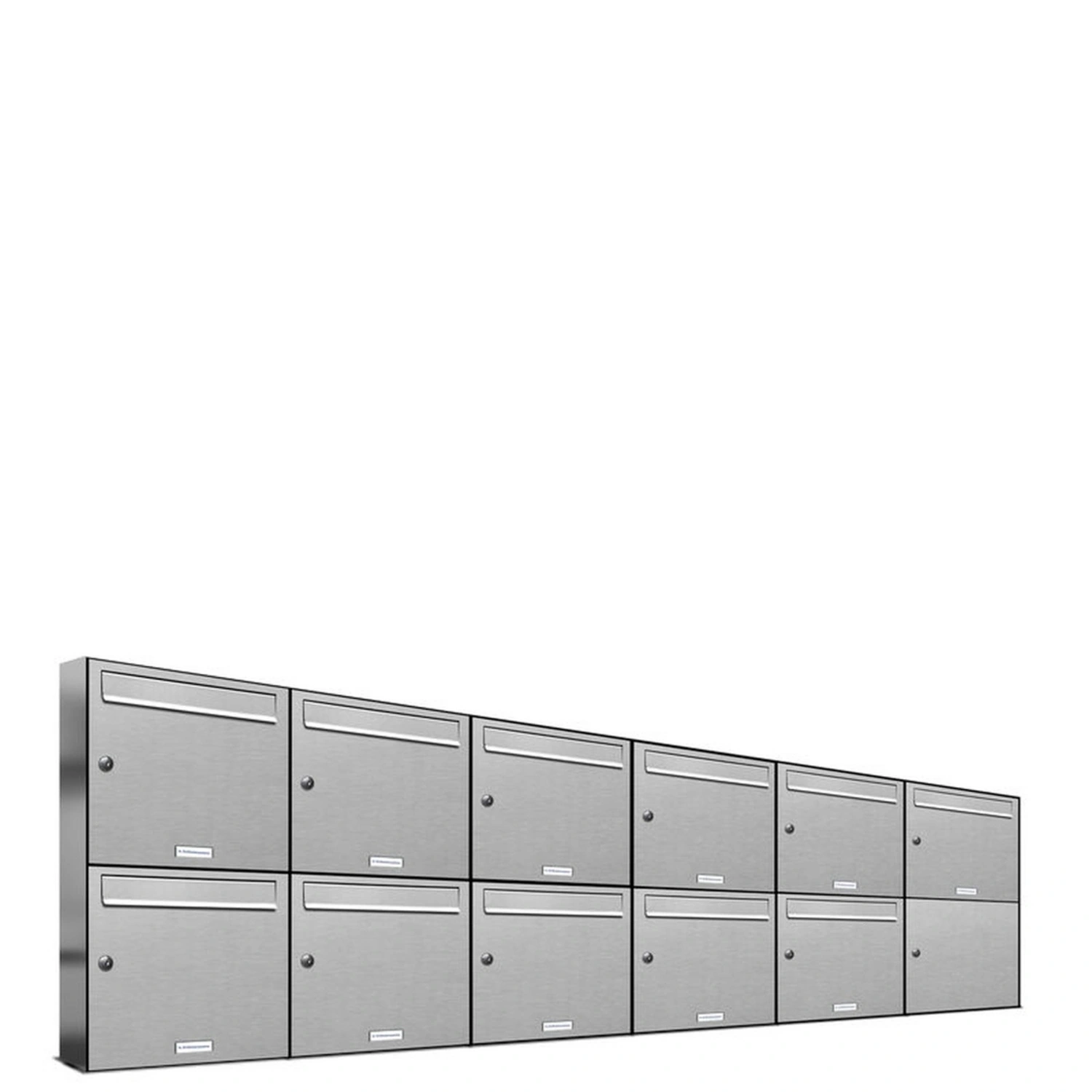 Briefkasten, Parteien: 11, Aufputzmontage, BxHxT: 153,321 x 68,4 x 11,6 cm