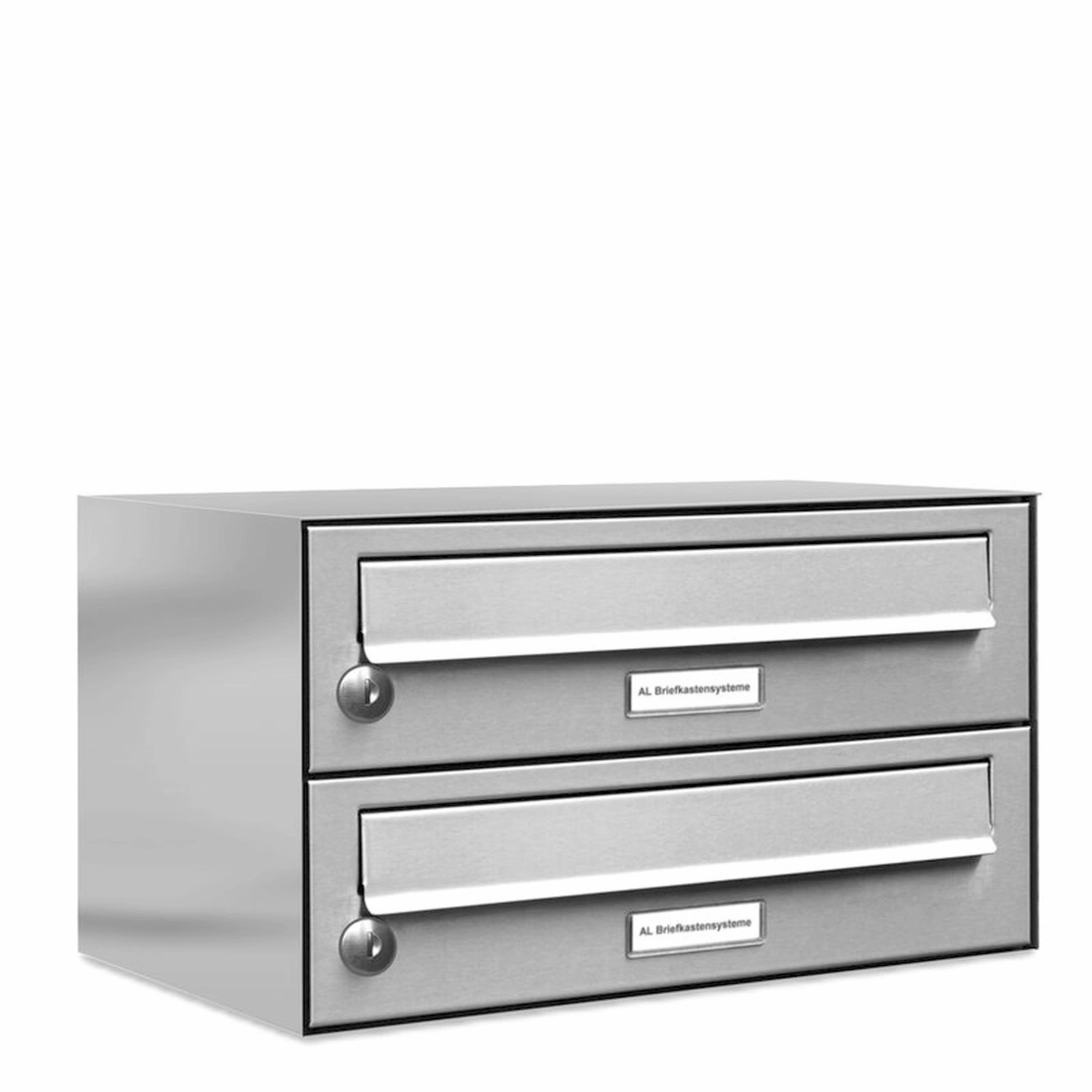 Briefkasten, Parteien: 2, Aufputzmontage, BxHxT: 153,519 x 23,0 x 27,5 cm