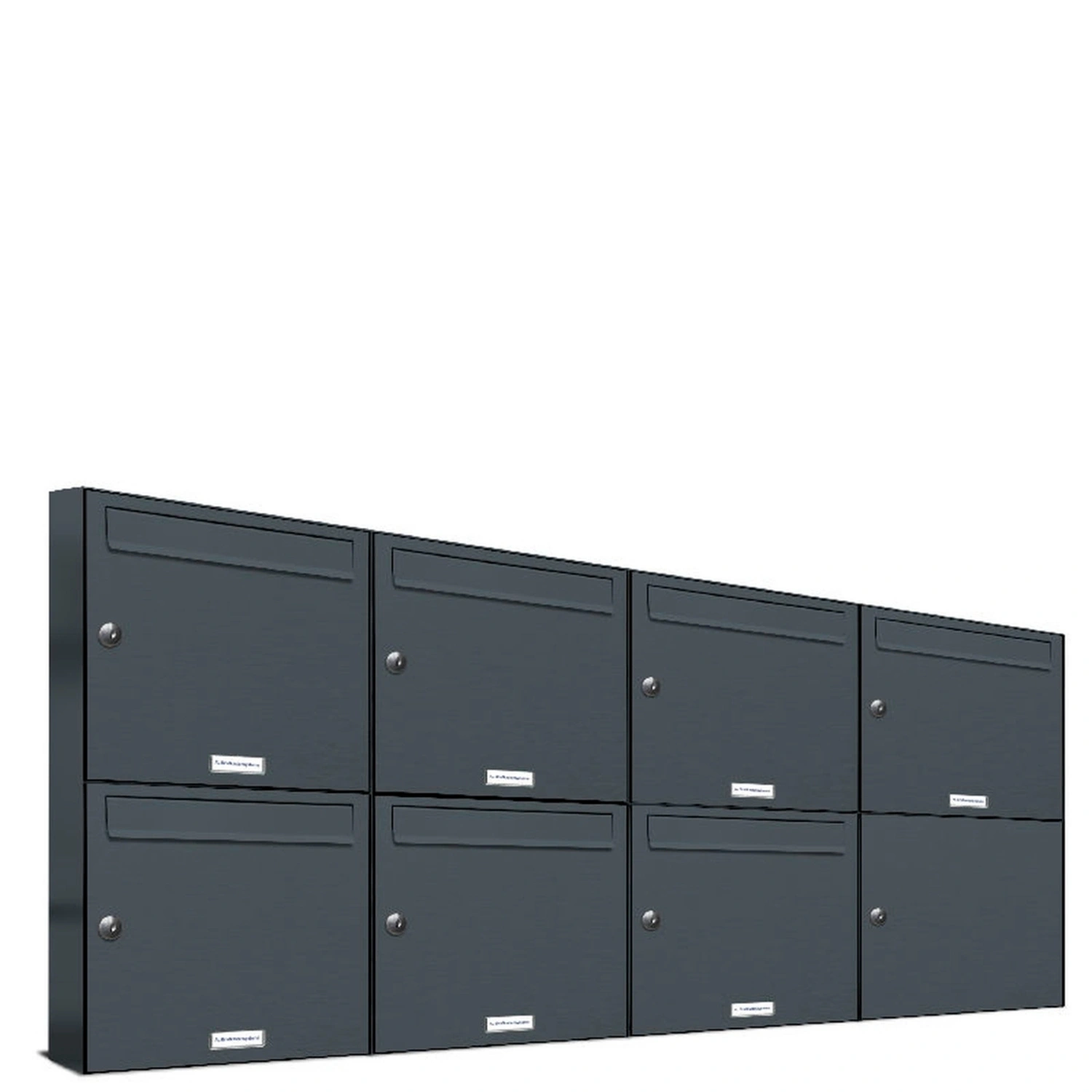 Briefkasten, Parteien: 7, Aufputzmontage, BxHxT: 153,2 x 68,4 x 11,6 cm