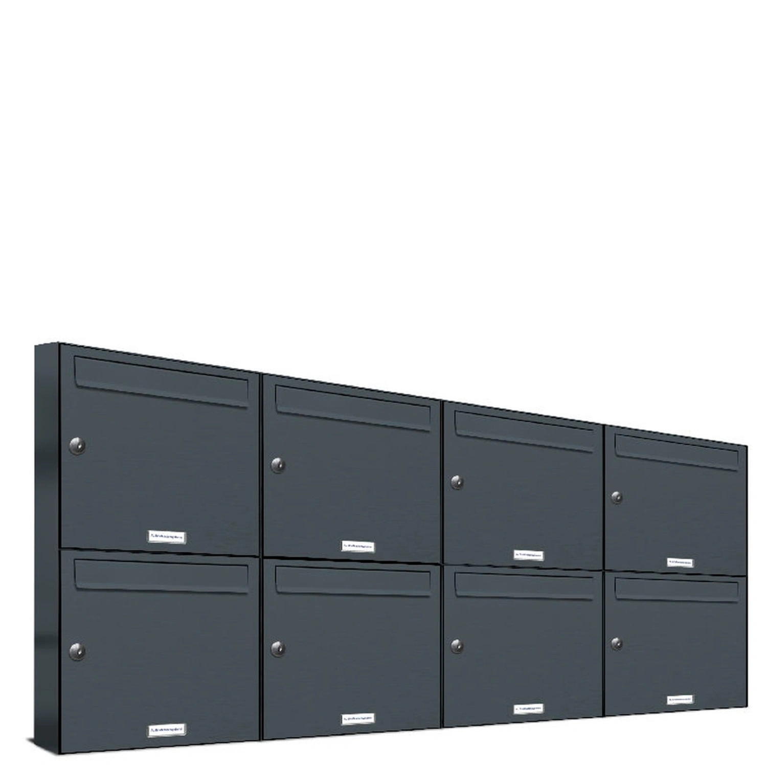 Briefkasten, Parteien: 8, Aufputzmontage, BxHxT: 153,17 x 68,4 x 11,6 cm