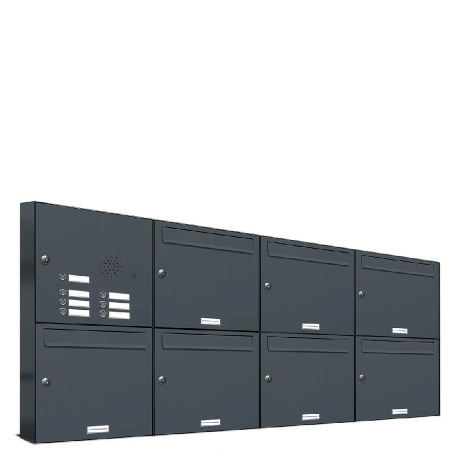 Briefkasten, Parteien: 7, Aufputzmontage, BxHxT: 153,299 x 68,4 x 11,6 cm
