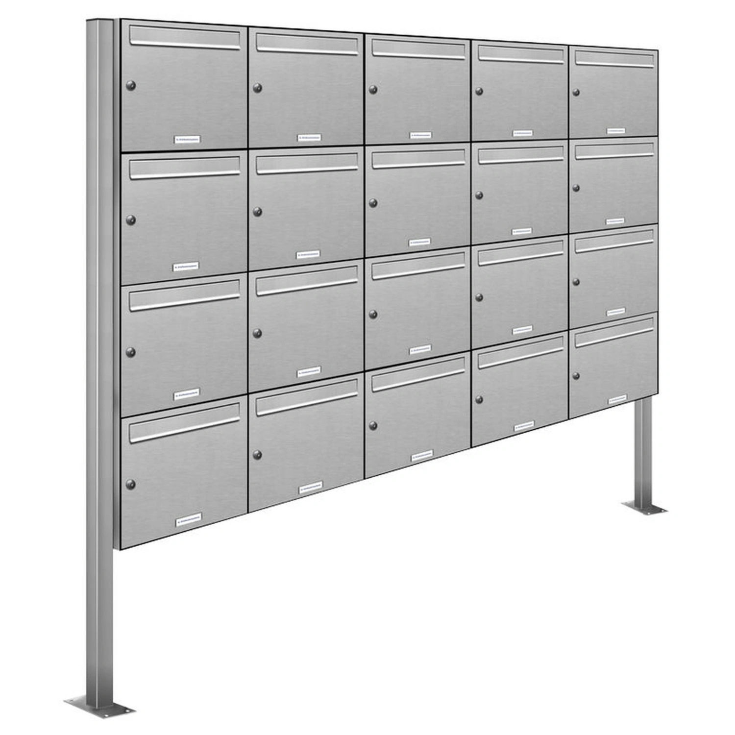 Briefkasten, Parteien: 20, BxHxT: 199,5 x 170 x 11,6 cm