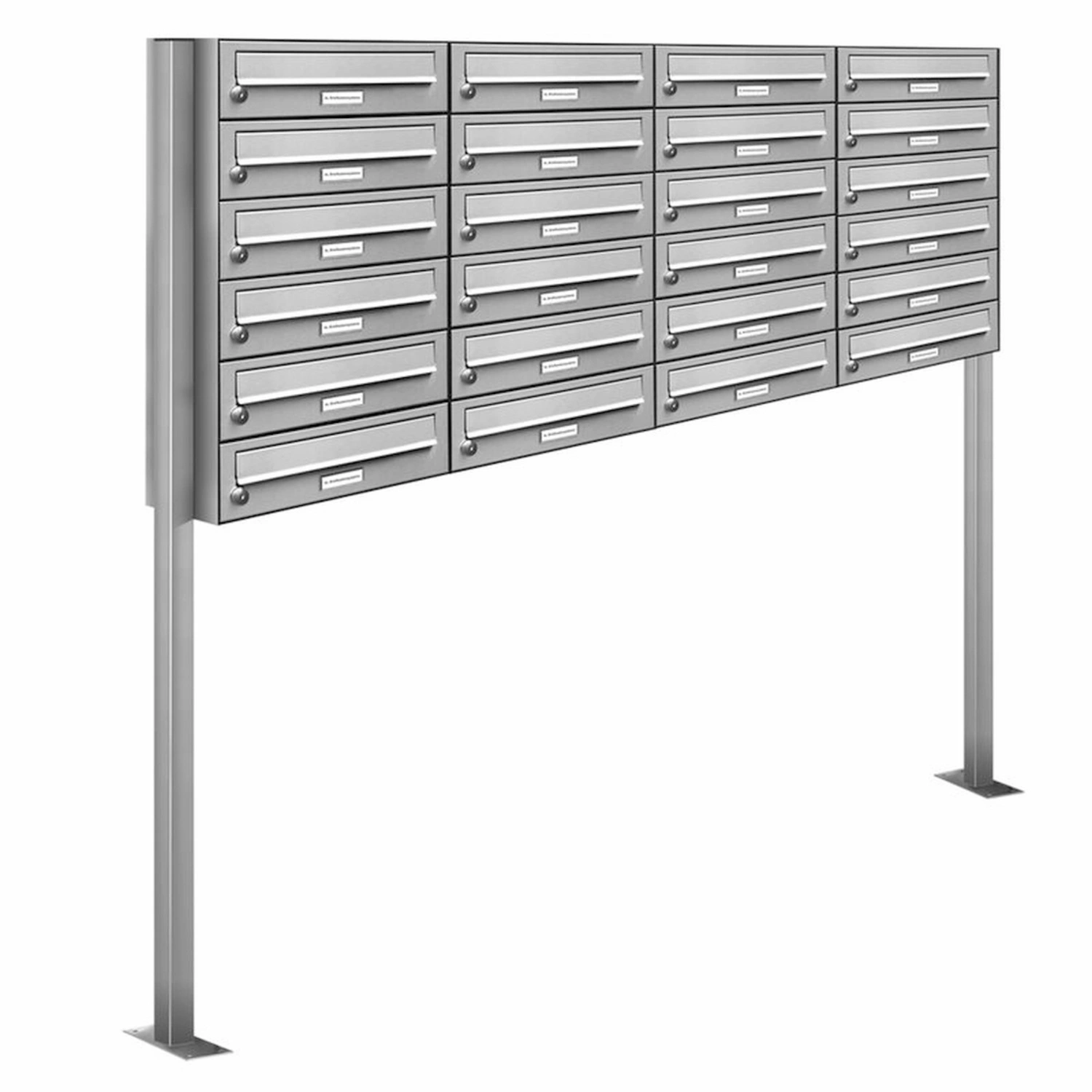 Briefkasten, Parteien: 24, Freistehend, BxHxT: 153,327 x 150,0 x 27,5 cm