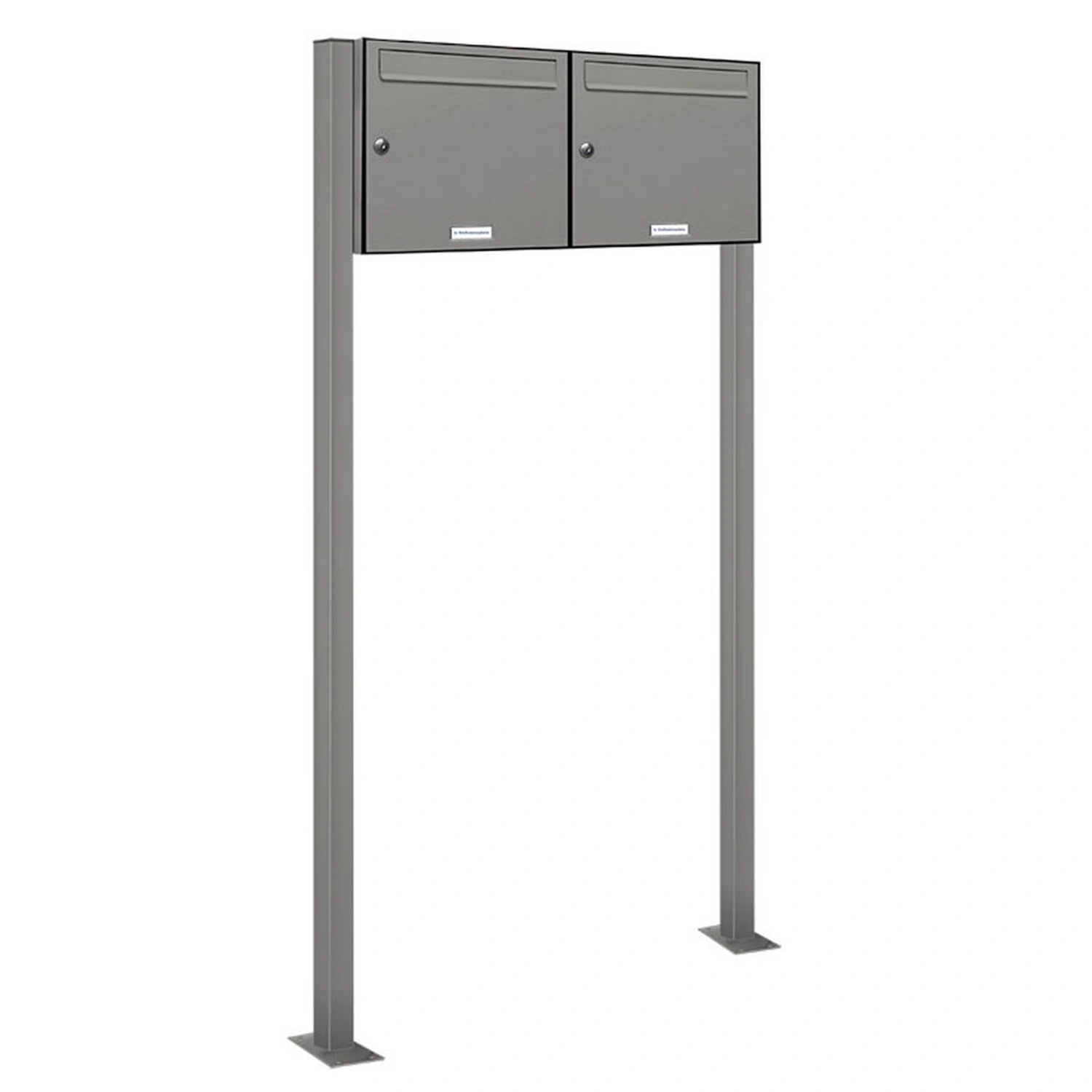 Briefkasten, Parteien: 2, Freistehend, BxHxT: 153,163 x 150,0 x 11,6 cm