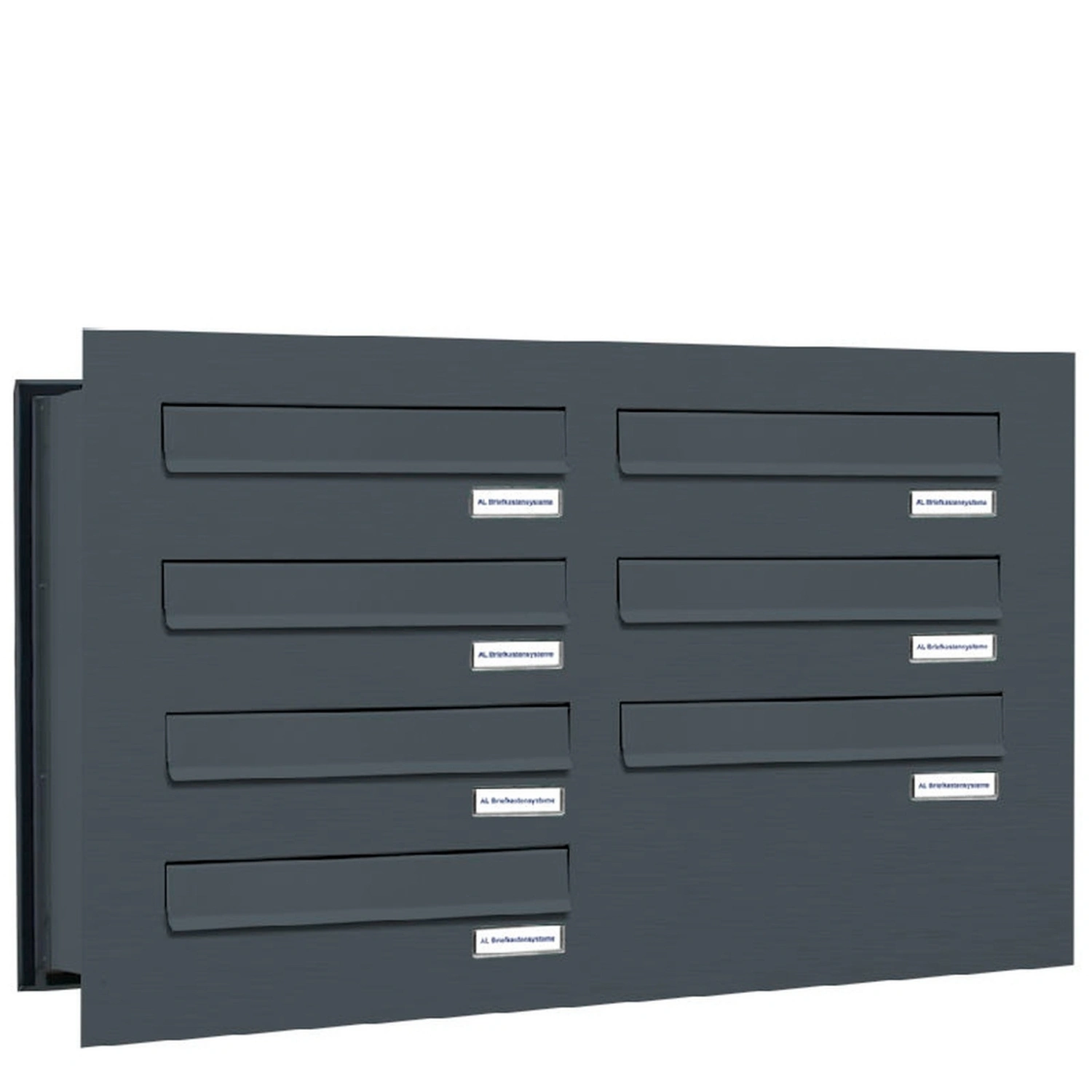 Briefkasten, Parteien: 7, Mauerdurchwurf, BxHxT: 76,8 x 46,0 x 48,0 cm