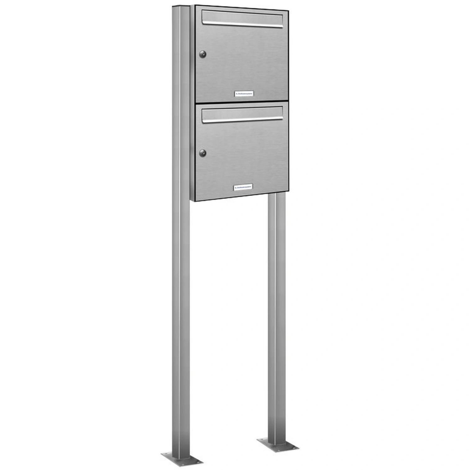 Briefkasten, Parteien: 2, Freistehend, BxHxT: 46,5 x 150 x 11,6 cm