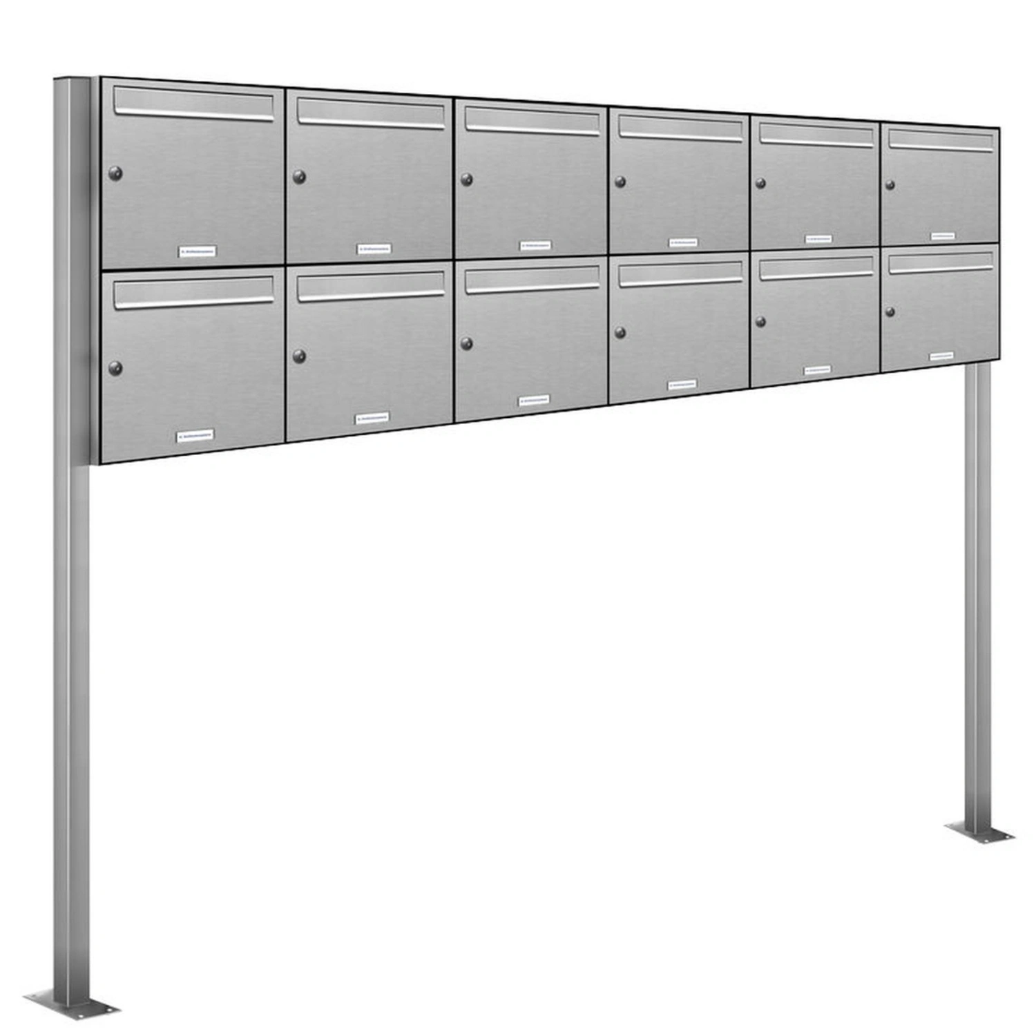 Briefkasten, Parteien: 12, BxHxT: 237,8 x 150 x 11,6 cm
